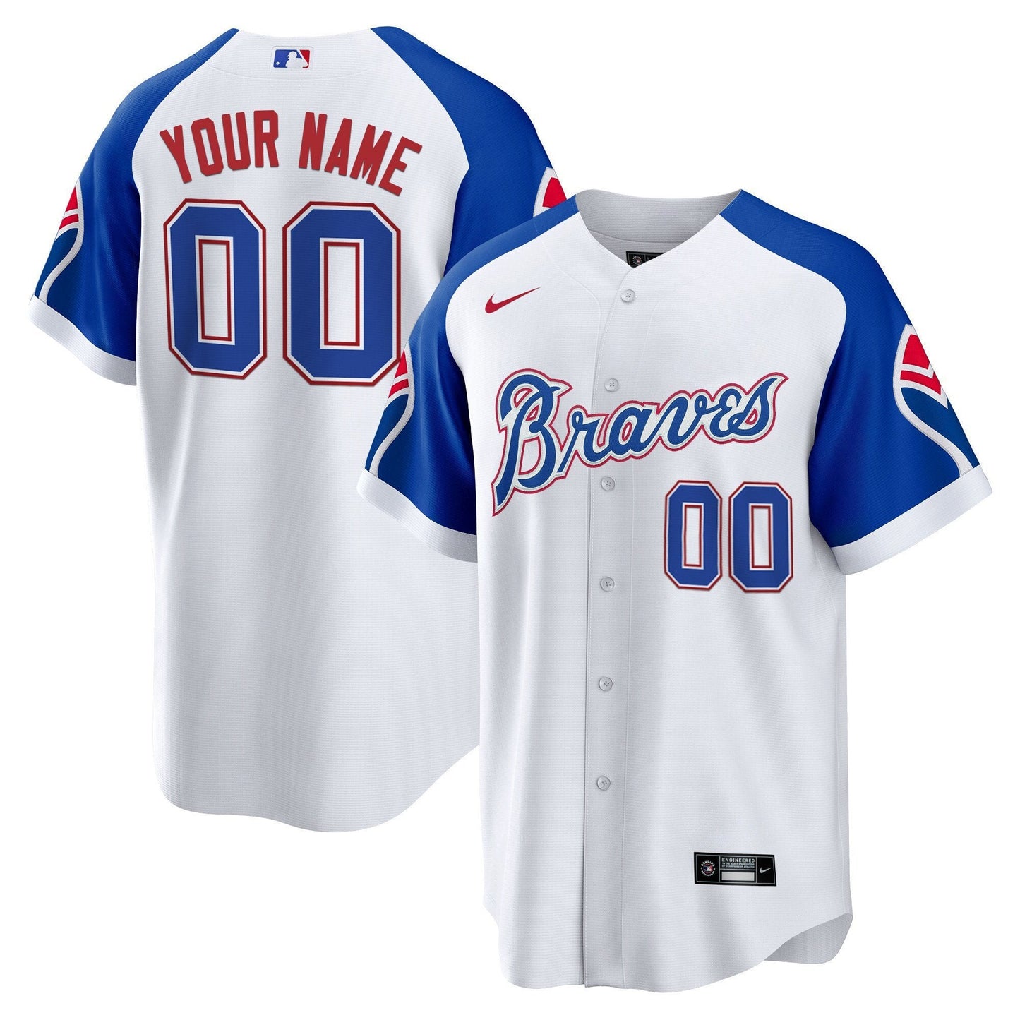 Atlanta Braves Throwback 1974 - 1982 Custom Jersey - All Stitched