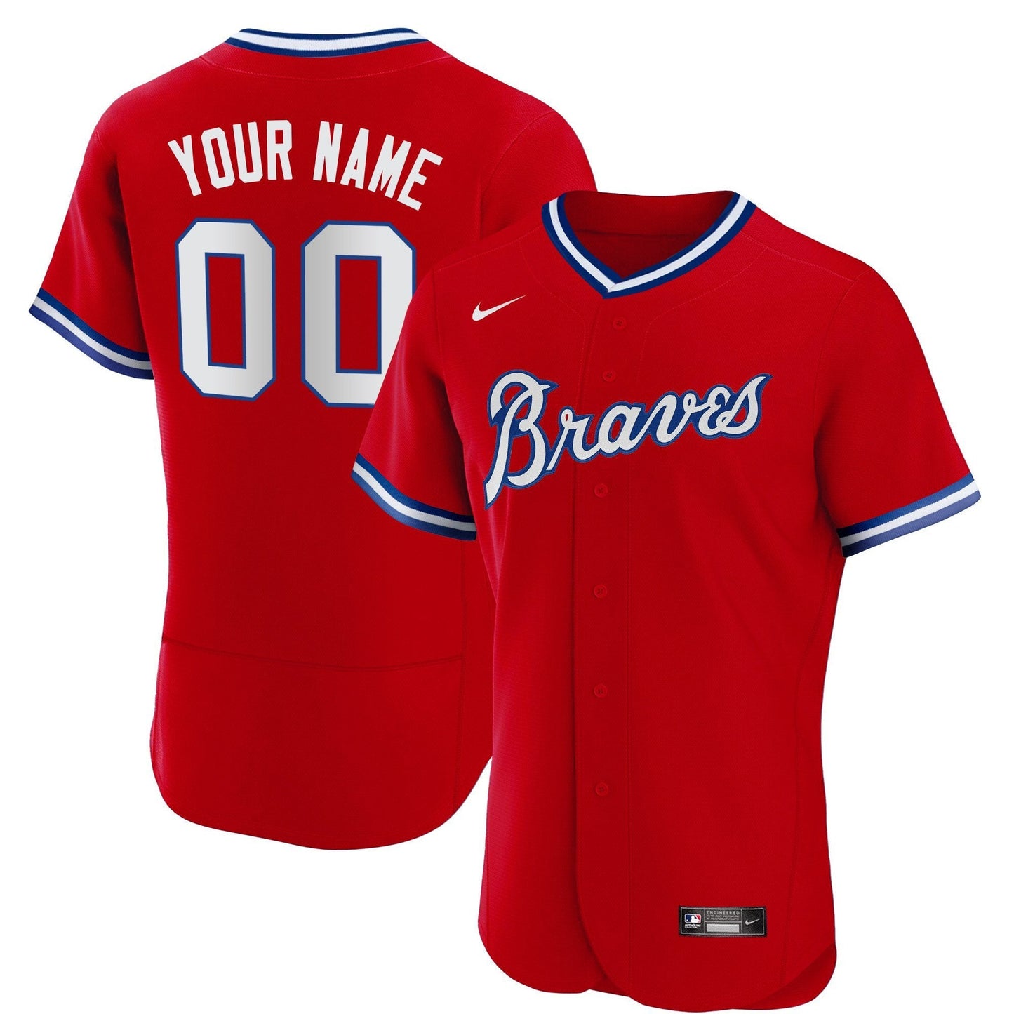 Atlanta Braves Throwback 1974 - 1982 Custom Jersey - All Stitched