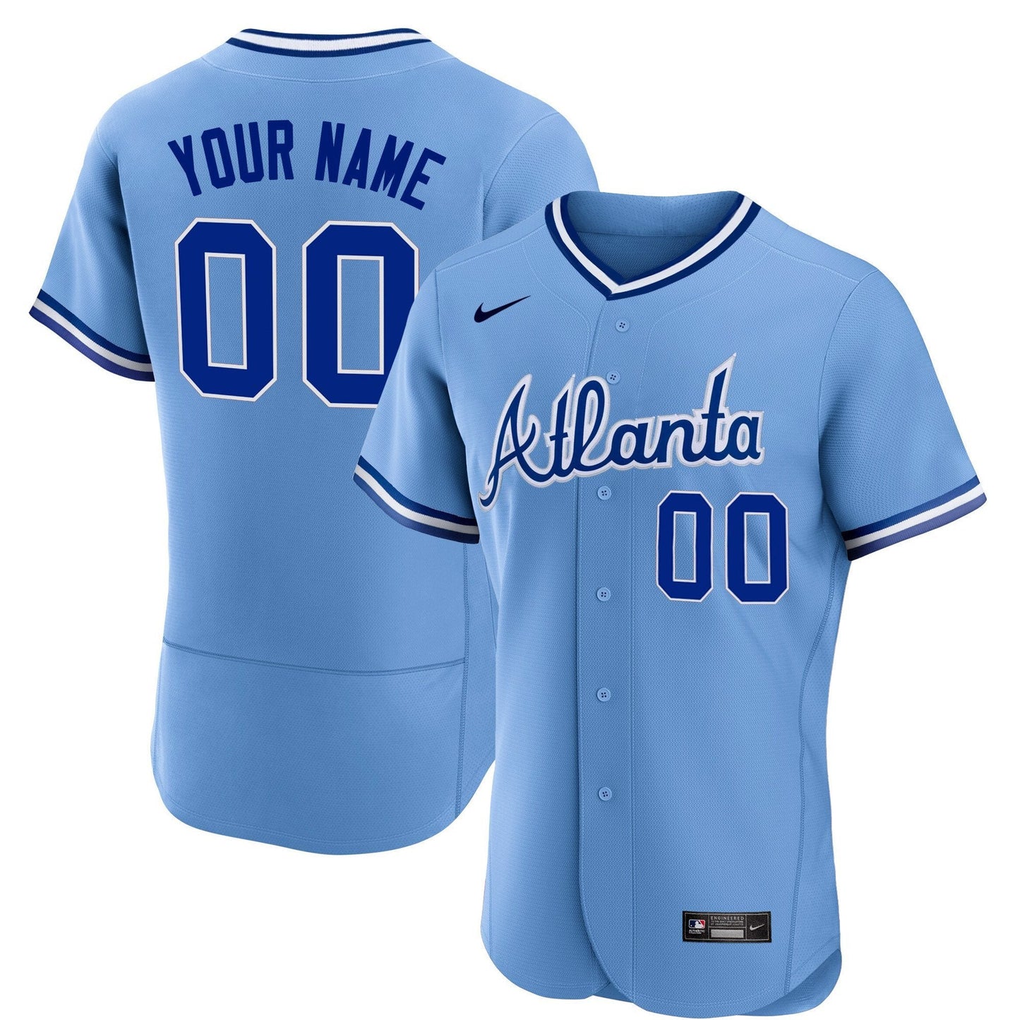 Atlanta Braves Throwback 1974 - 1982 Custom Jersey - All Stitched