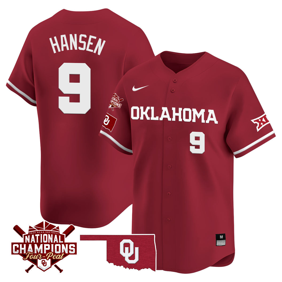 Oklahoma Women's National Champions Vapor Limited Jersey 406VTHNJS001- All Stitched