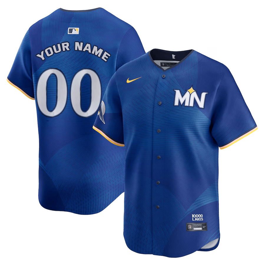 Custom Twins Royal 2024 City Connect Limited Jersey - All Stitched