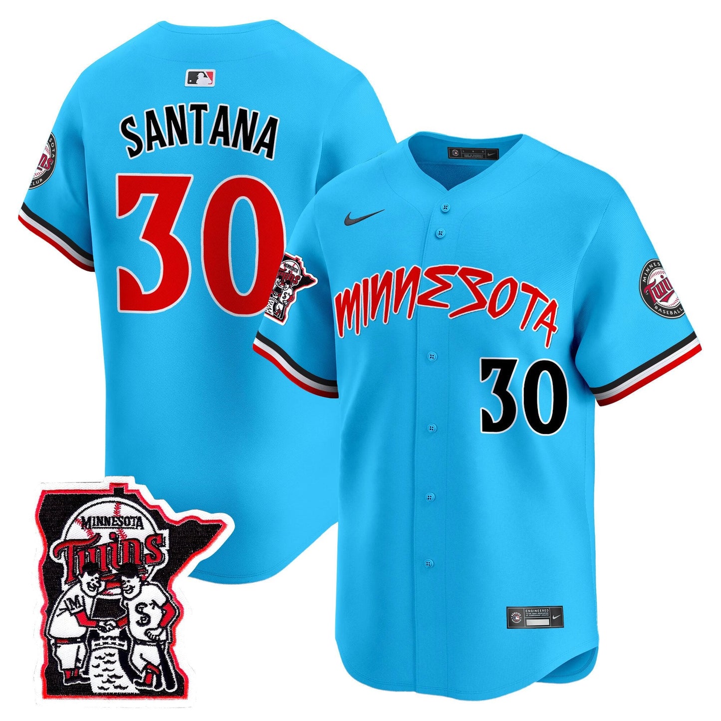 Minnesota Twins Shaking Hands Patch Vapor Premier Limited Jersey - All Stitched