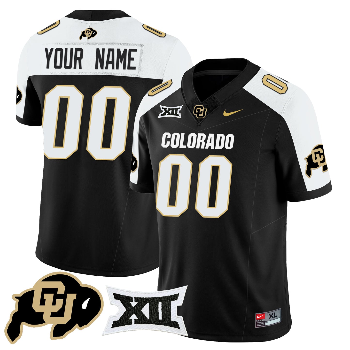 Custom Colorado Buffaloes 2024 Vapor Limited Jersey N1 - All Stitched