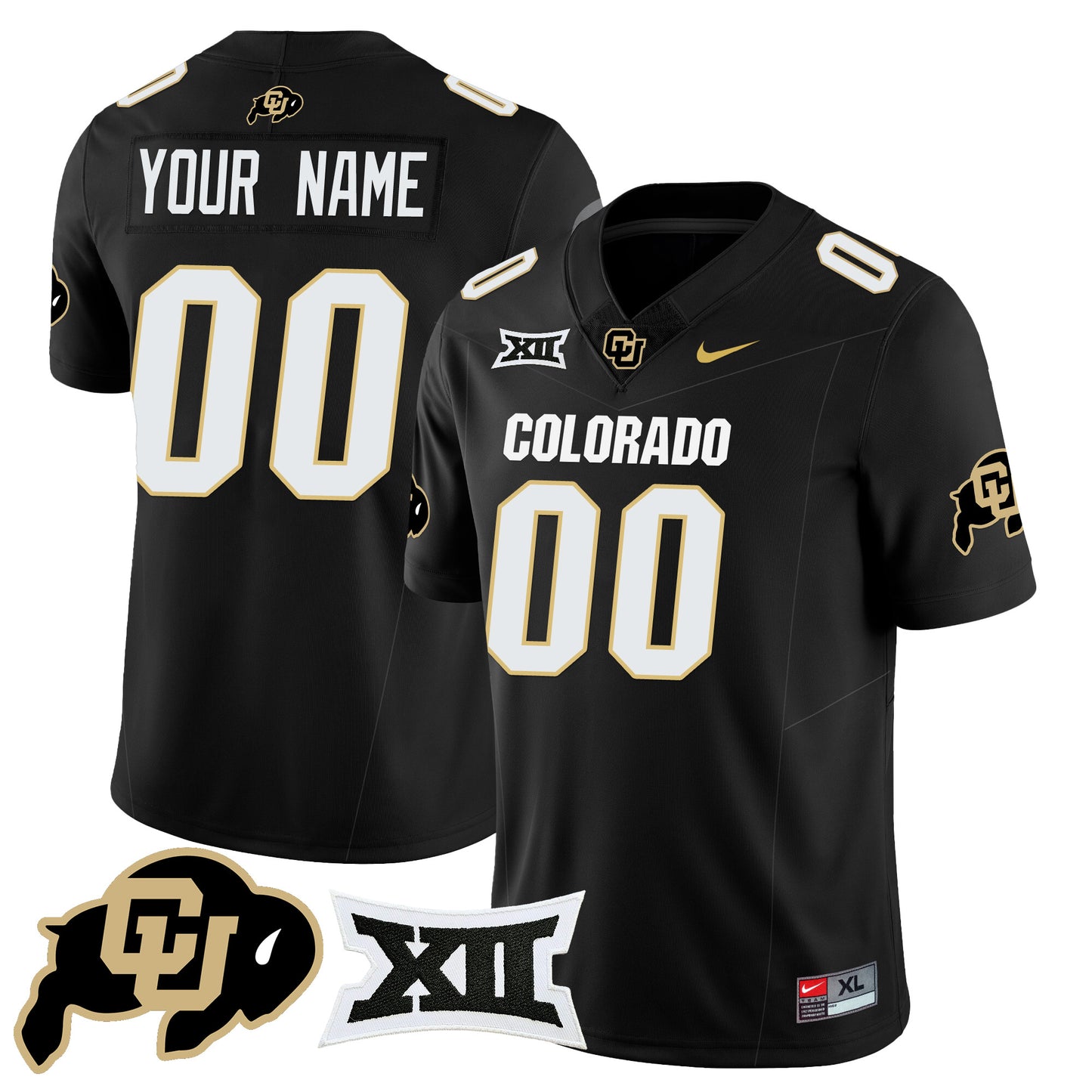 Custom Colorado Buffaloes 2024 Vapor Limited Jersey N1 - All Stitched