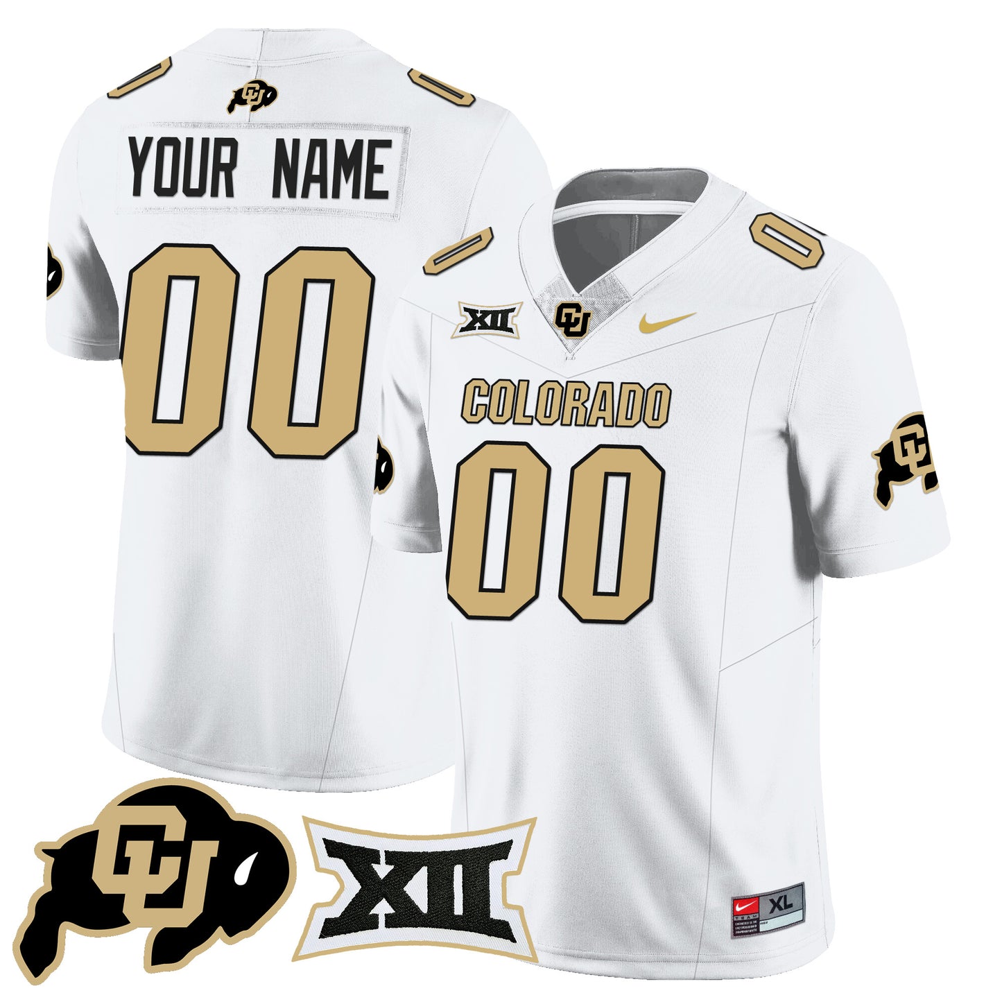 Custom Colorado Buffaloes 2024 Vapor Limited Jersey N1 - All Stitched