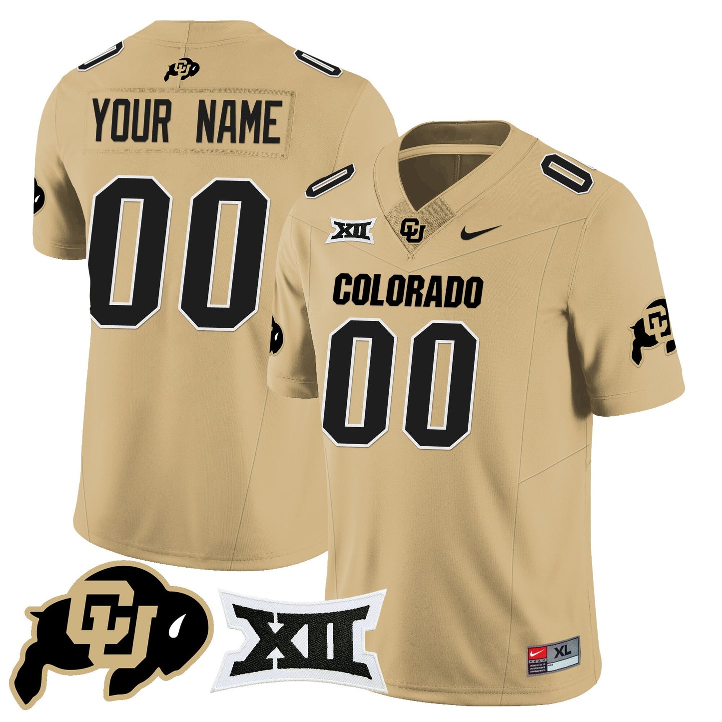 Custom Colorado Buffaloes 2024 Vapor Limited Jersey N1 - All Stitched
