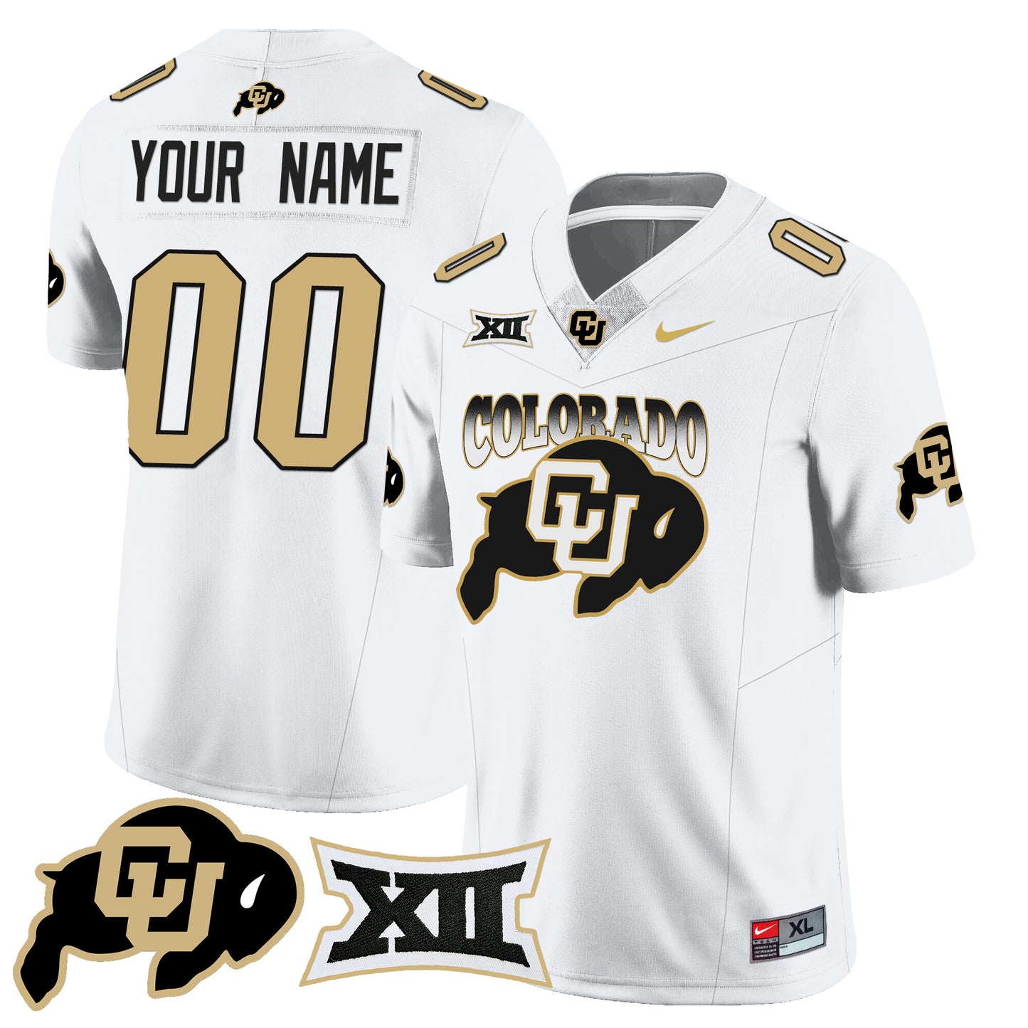 Custom Colorado Buffaloes 2024 Vapor Limited Jersey N2 - All Stitched