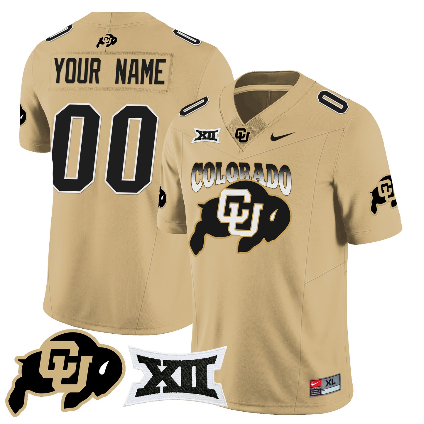Custom Colorado Buffaloes 2024 Vapor Limited Jersey N2 - All Stitched