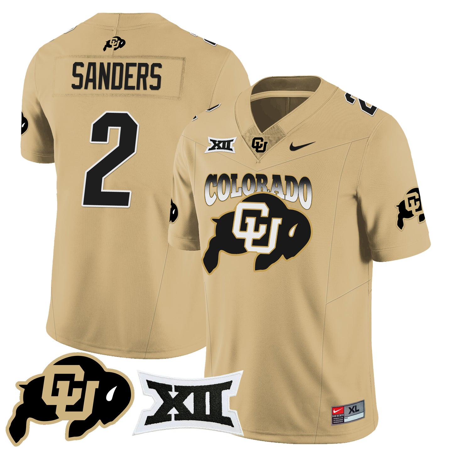 Colorado Buffaloes 2024 Vapor Limited Jersey N2 - All Stitched
