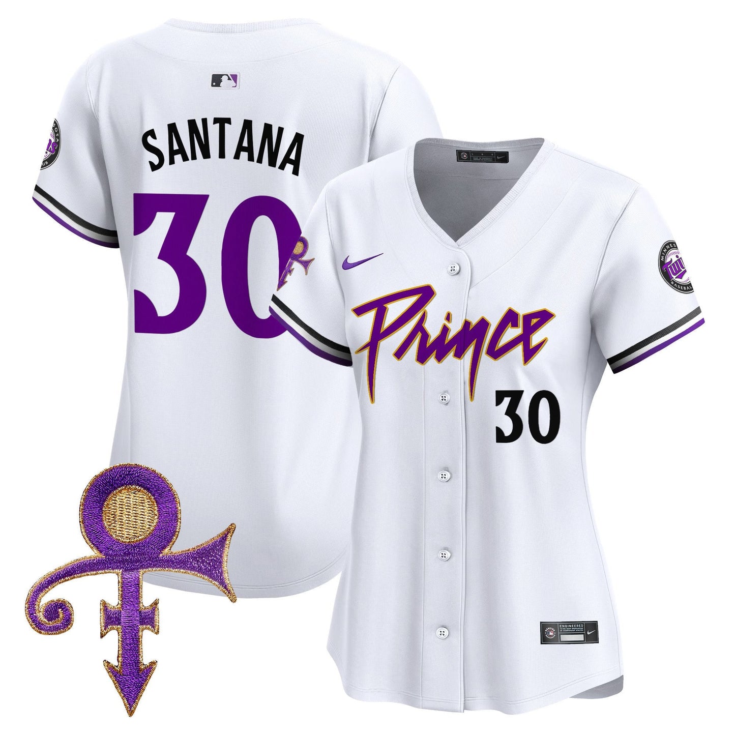 WoMinnesota Twins Prince Patch Vapor Premier Limited Jersey V4 - All Stitched