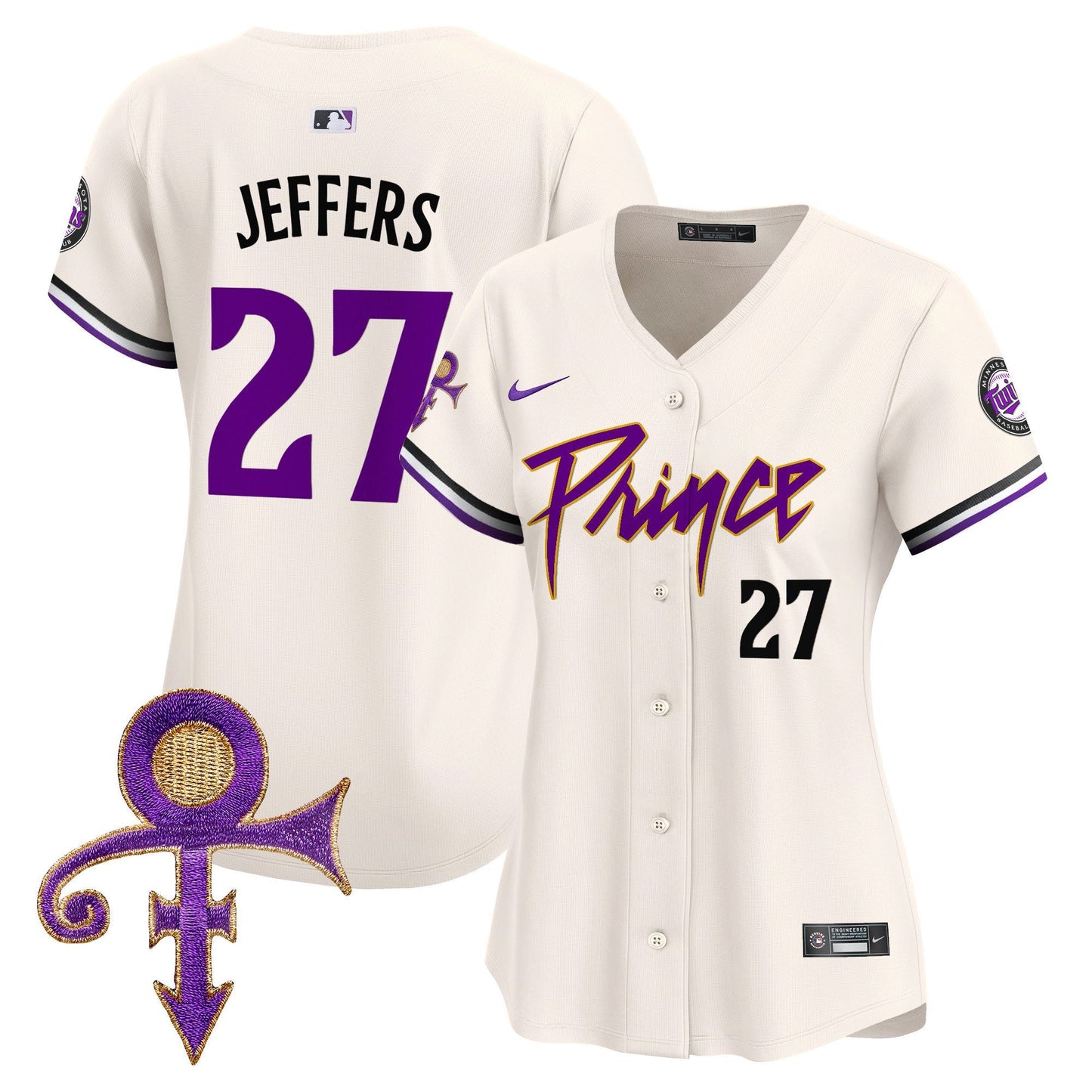 WoMinnesota Twins Prince Patch Vapor Premier Limited Jersey V4 - All Stitched