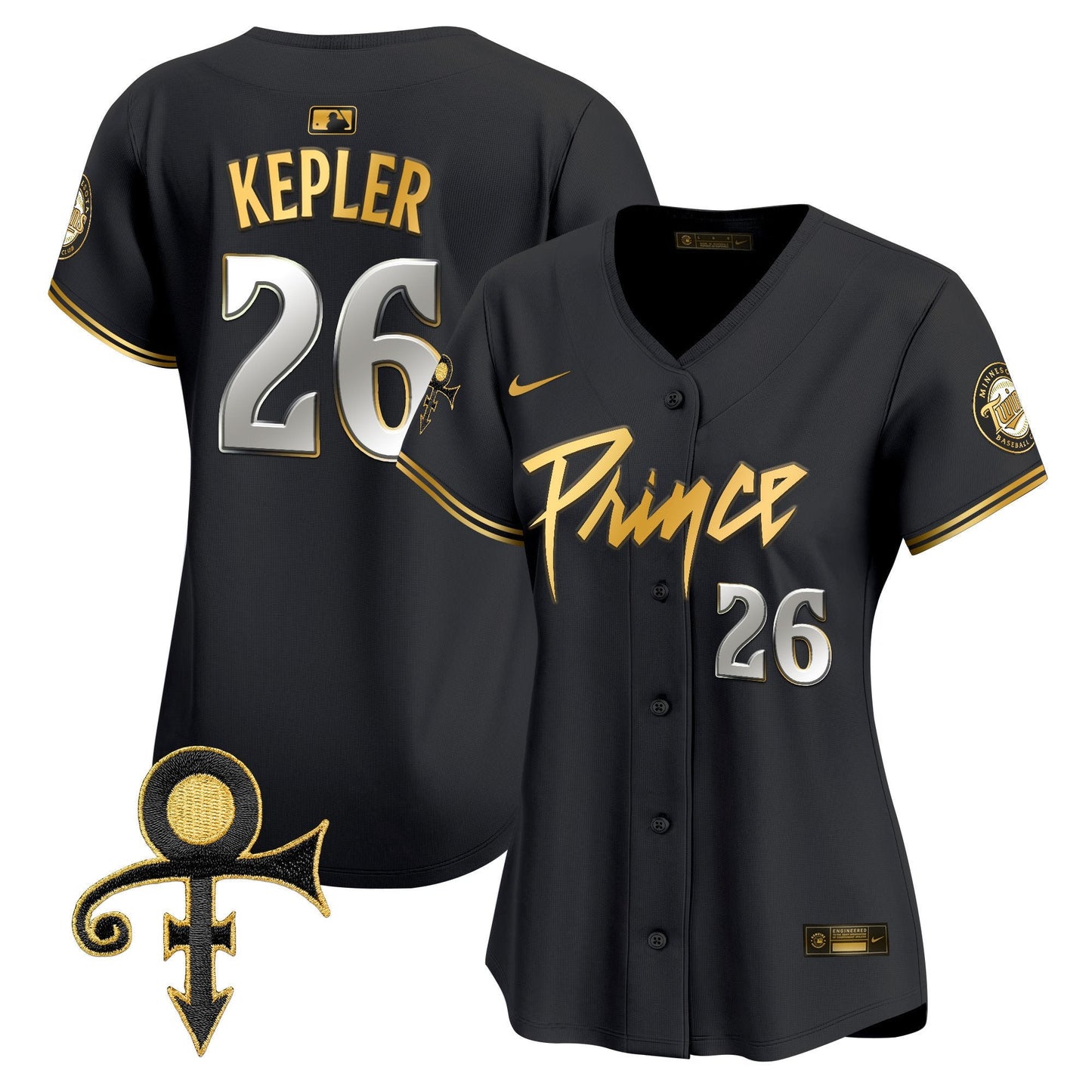 WoMinnesota Twins Prince Patch Vapor Premier Limited Jersey V4 - All Stitched