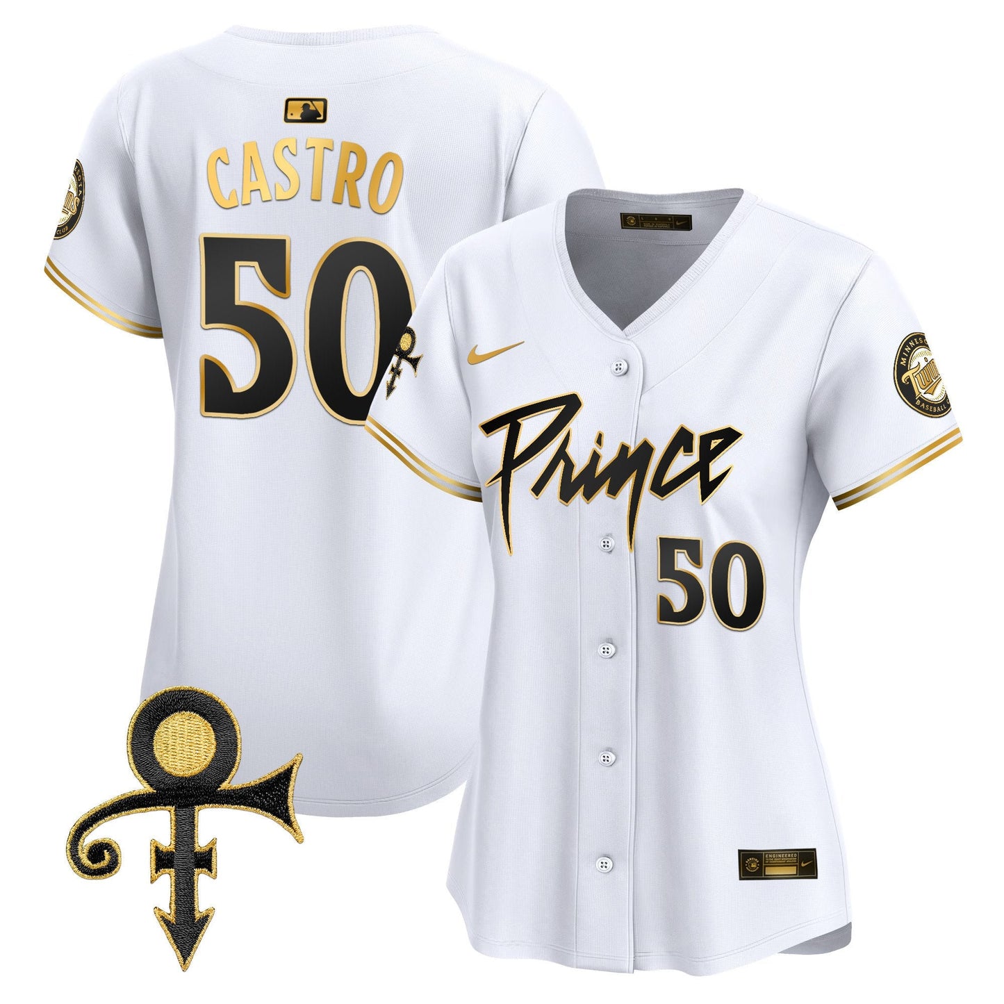 WoMinnesota Twins Prince Patch Vapor Premier Limited Jersey V4 - All Stitched