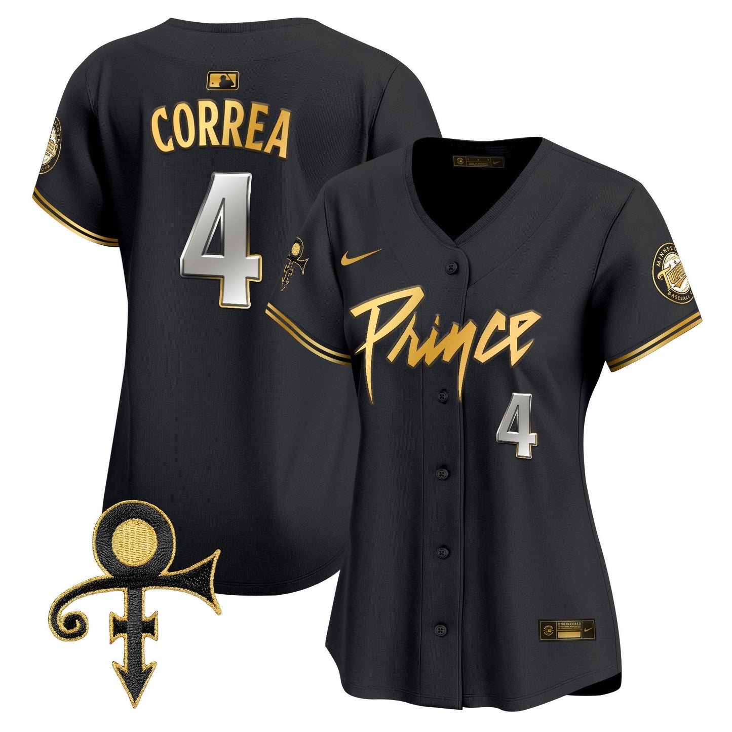 WoMinnesota Twins Prince Patch Vapor Premier Limited Jersey V4 - All Stitched