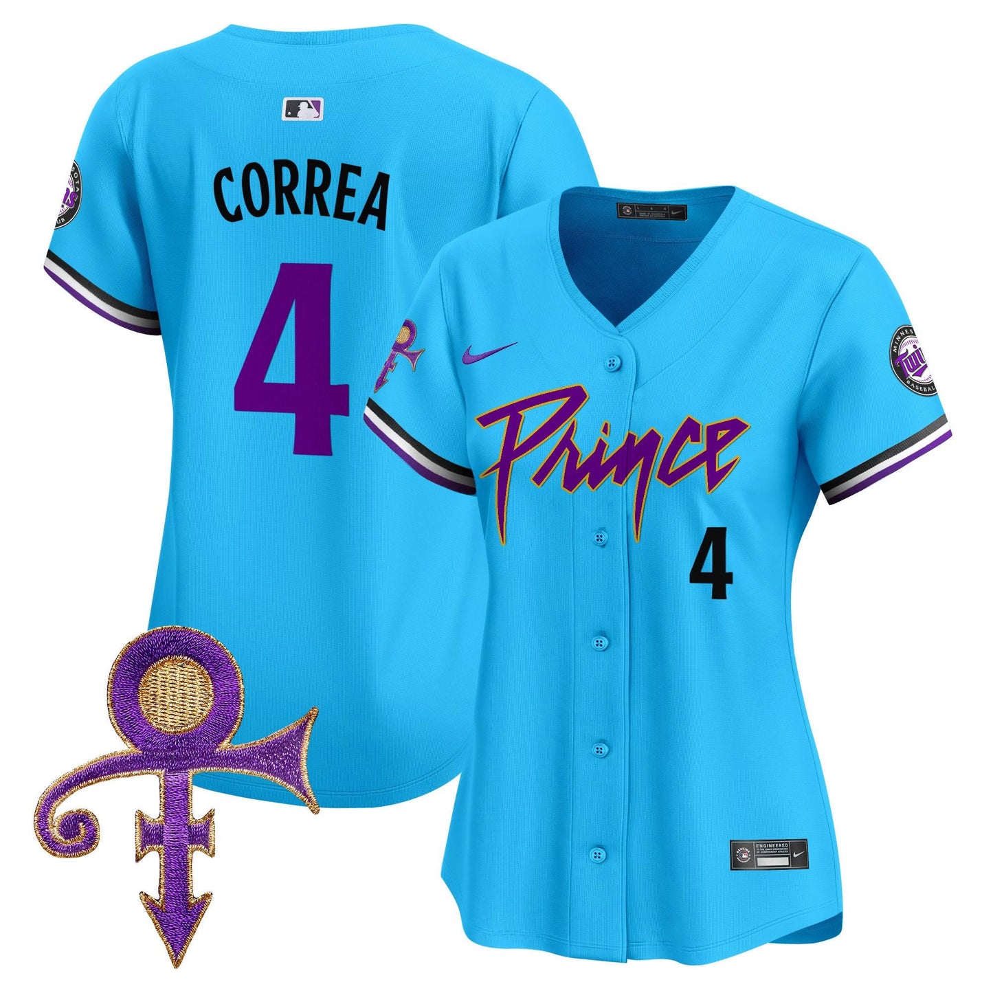 WoMinnesota Twins Prince Patch Vapor Premier Limited Jersey V4 - All Stitched