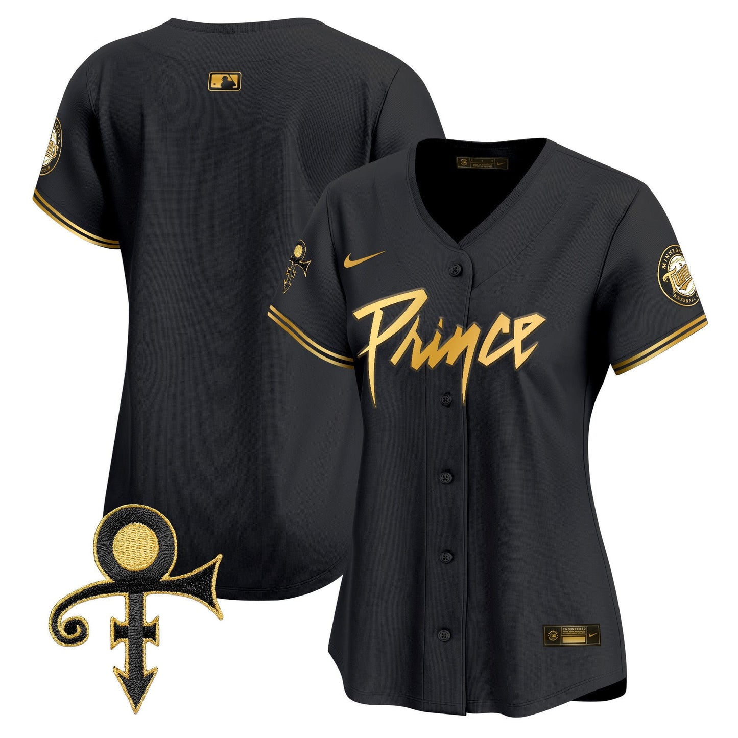 WoMinnesota Twins Prince Patch Vapor Premier Limited Jersey V4 - All Stitched