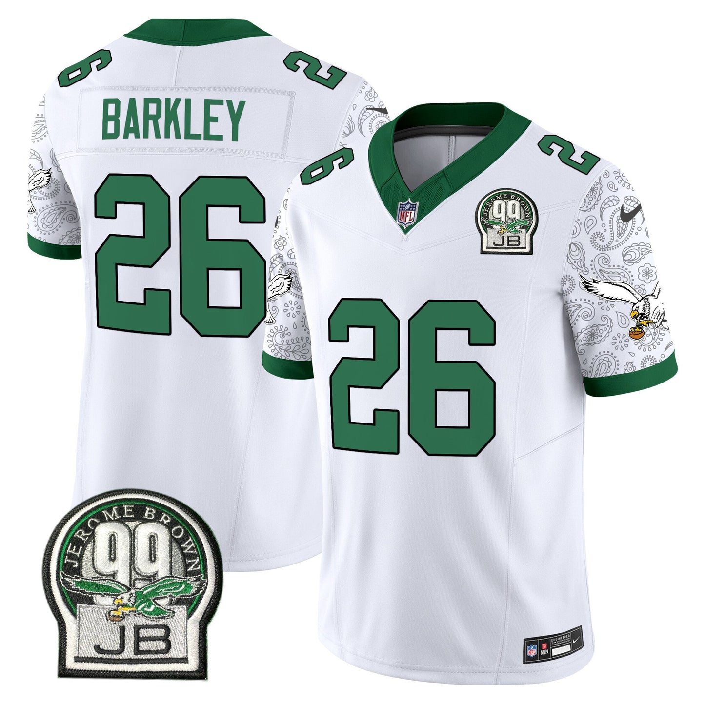 Eagles Kelly Green Vapor Limited Jersey V4 - All Stitched