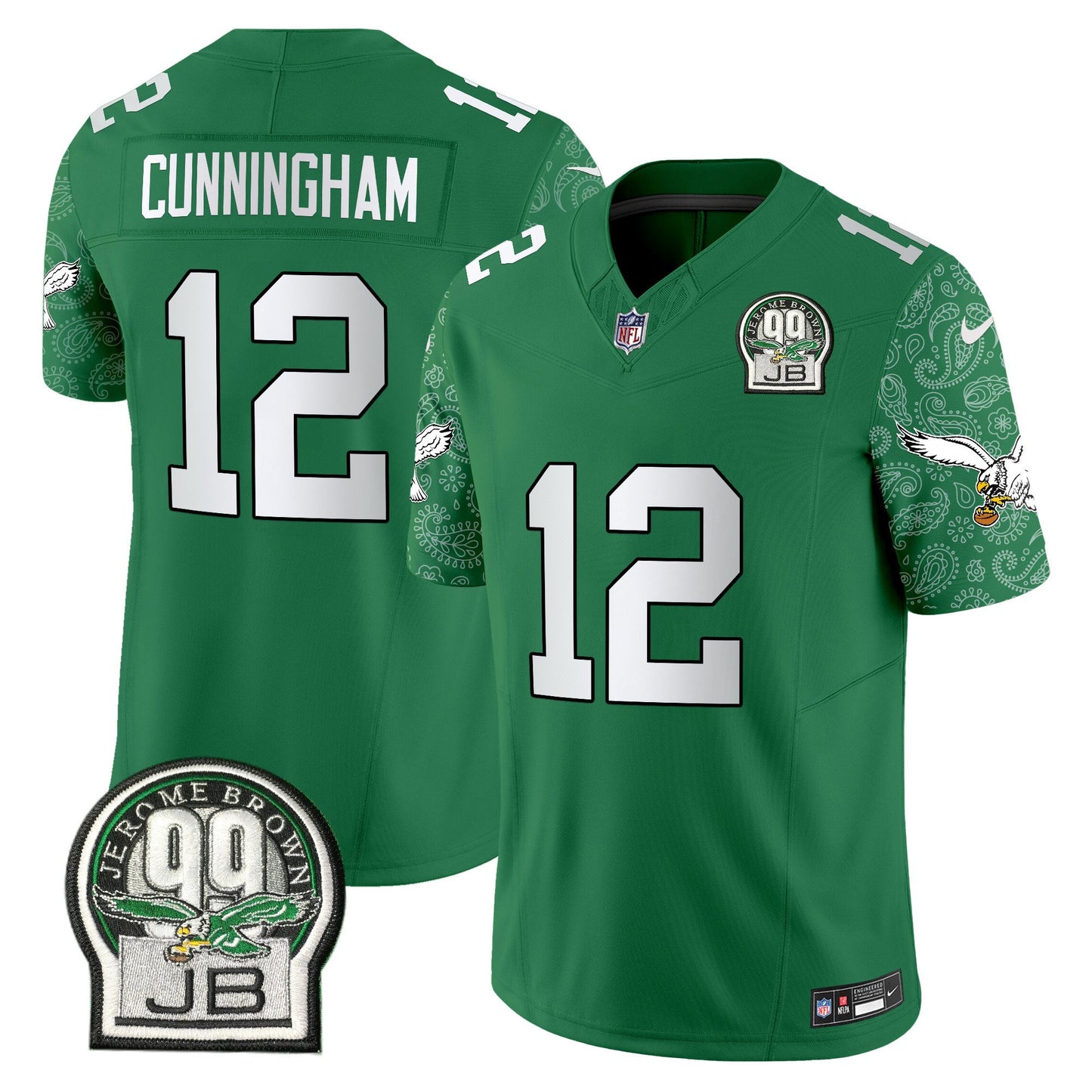 Eagles Kelly Green Vapor Limited Jersey V4 - All Stitched