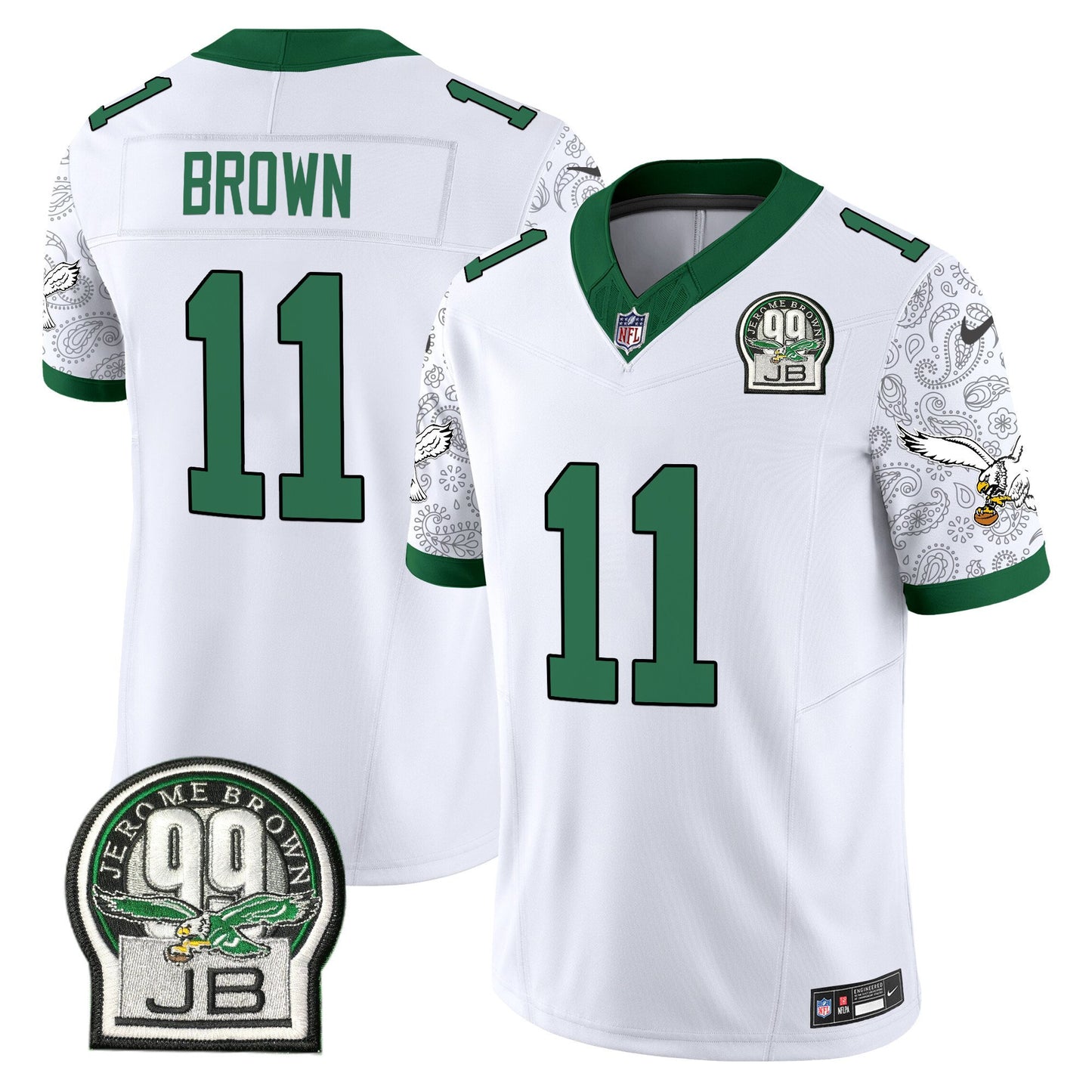 Eagles Kelly Green Vapor Limited Jersey V4 - All Stitched