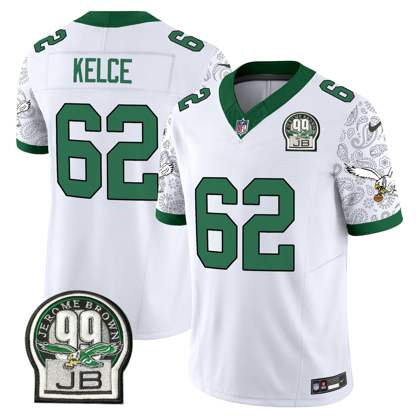 Eagles Kelly Green Vapor Limited Jersey V4 - All Stitched