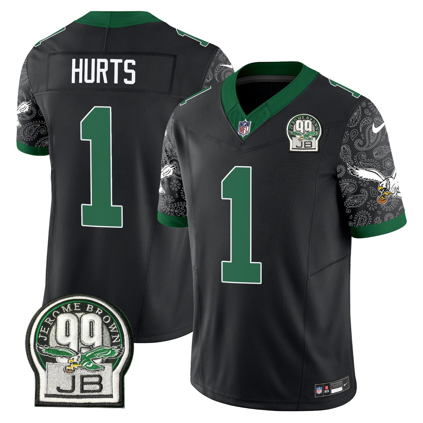 Eagles Kelly Green Vapor Limited Jersey V4 - All Stitched