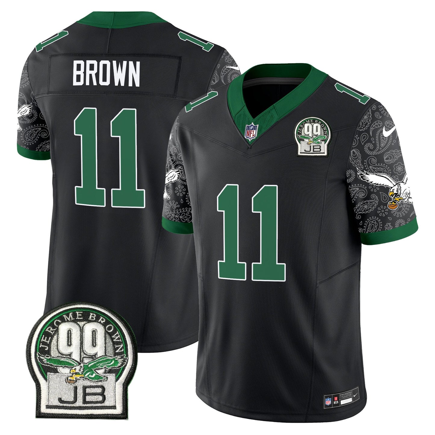 Eagles Kelly Green Vapor Limited Jersey V4 - All Stitched