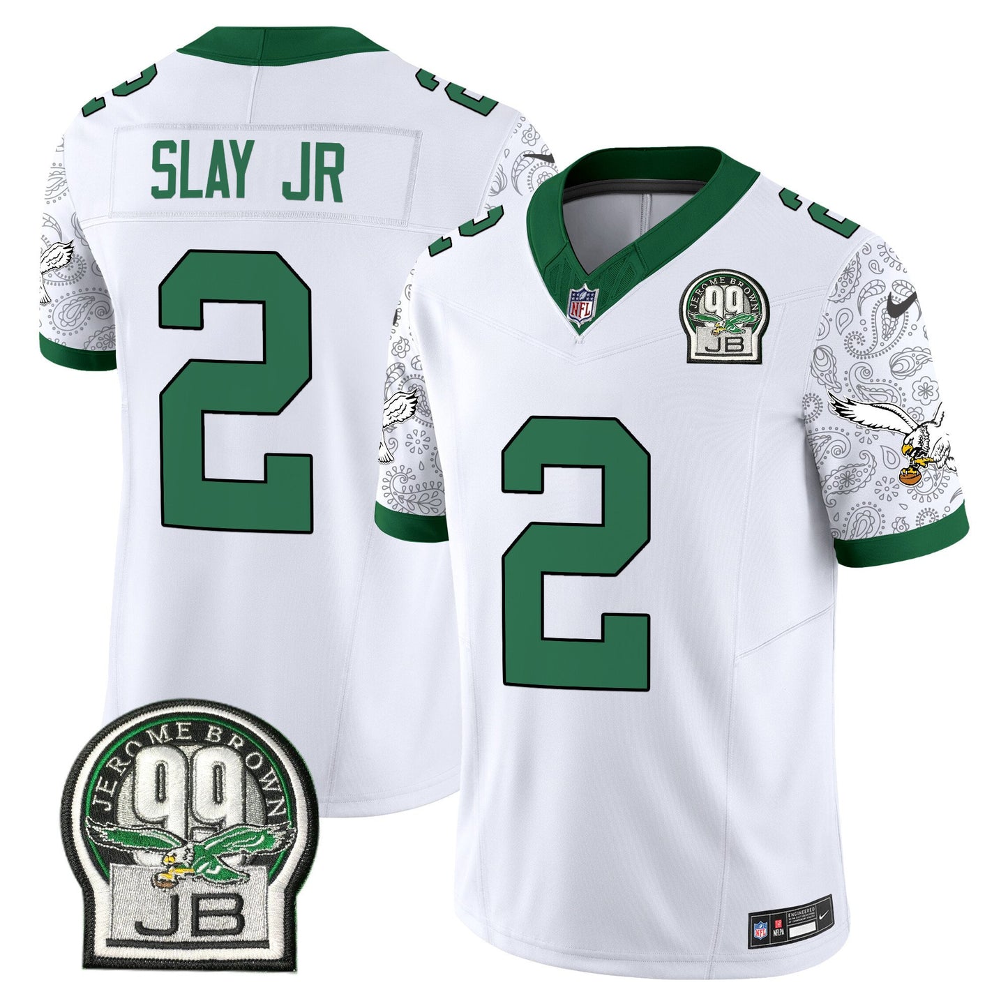 Eagles Kelly Green Vapor Limited Jersey V4 - All Stitched