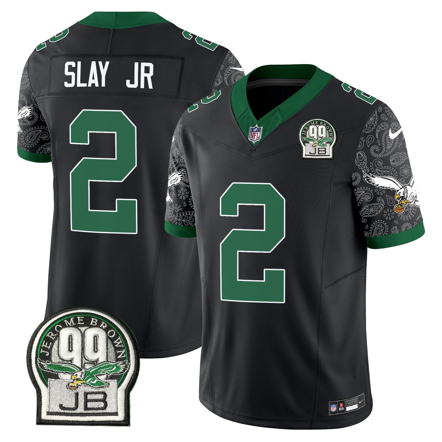 Eagles Kelly Green Vapor Limited Jersey V4 - All Stitched
