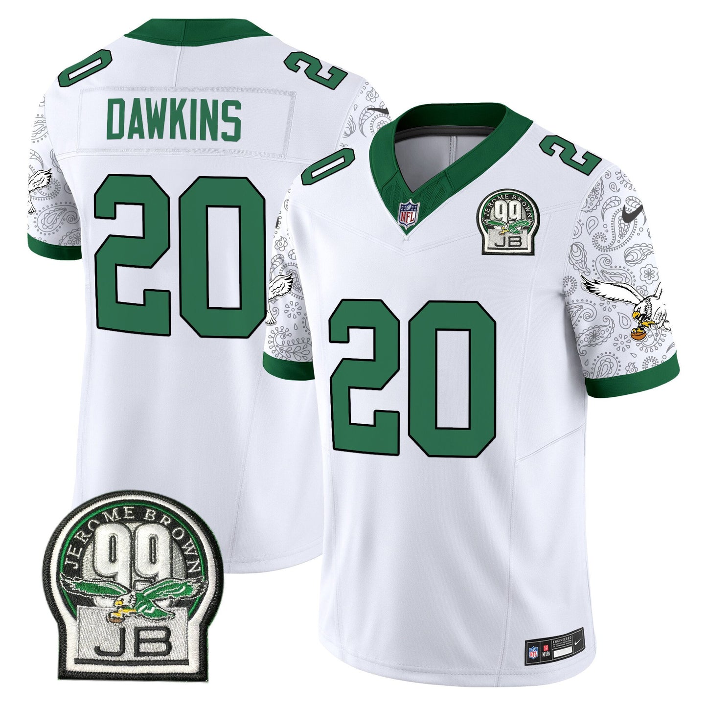 Eagles Kelly Green Vapor Limited Jersey V4 - All Stitched