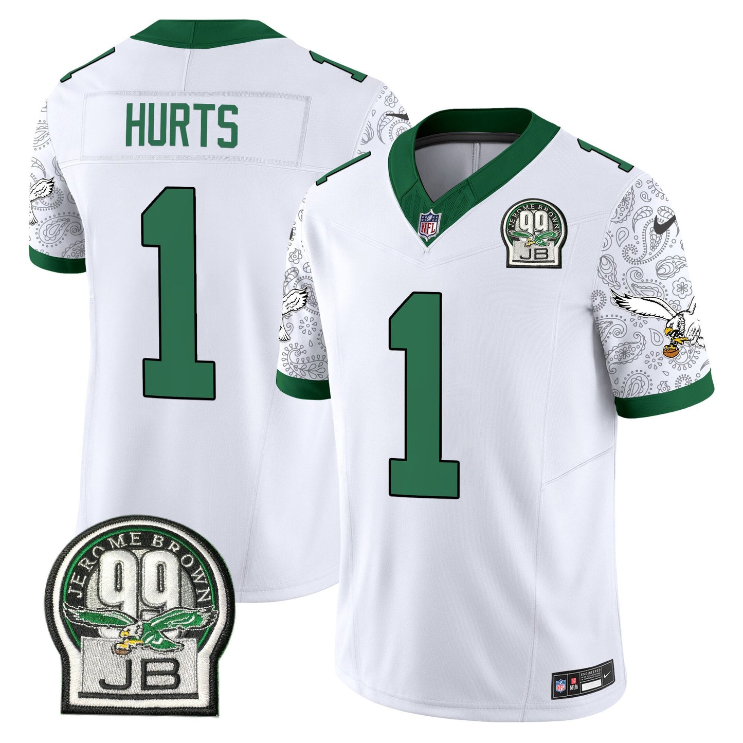 Eagles Kelly Green Vapor Limited Jersey V4 - All Stitched