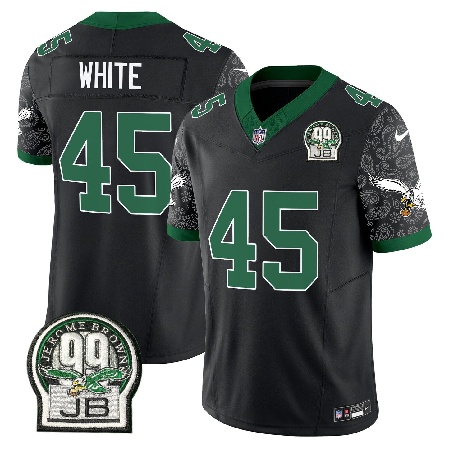 Eagles Kelly Green Vapor Limited Jersey V4 - All Stitched