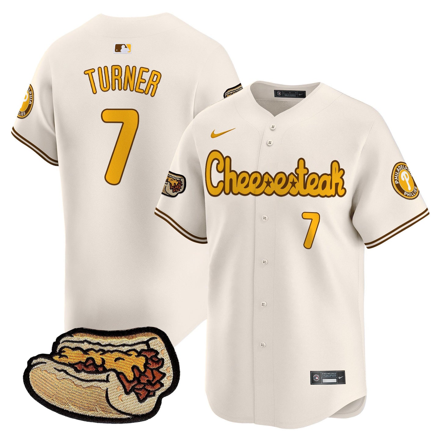 Phillies Cheesesteak Vapor Premier Limited Jersey - All Stitched