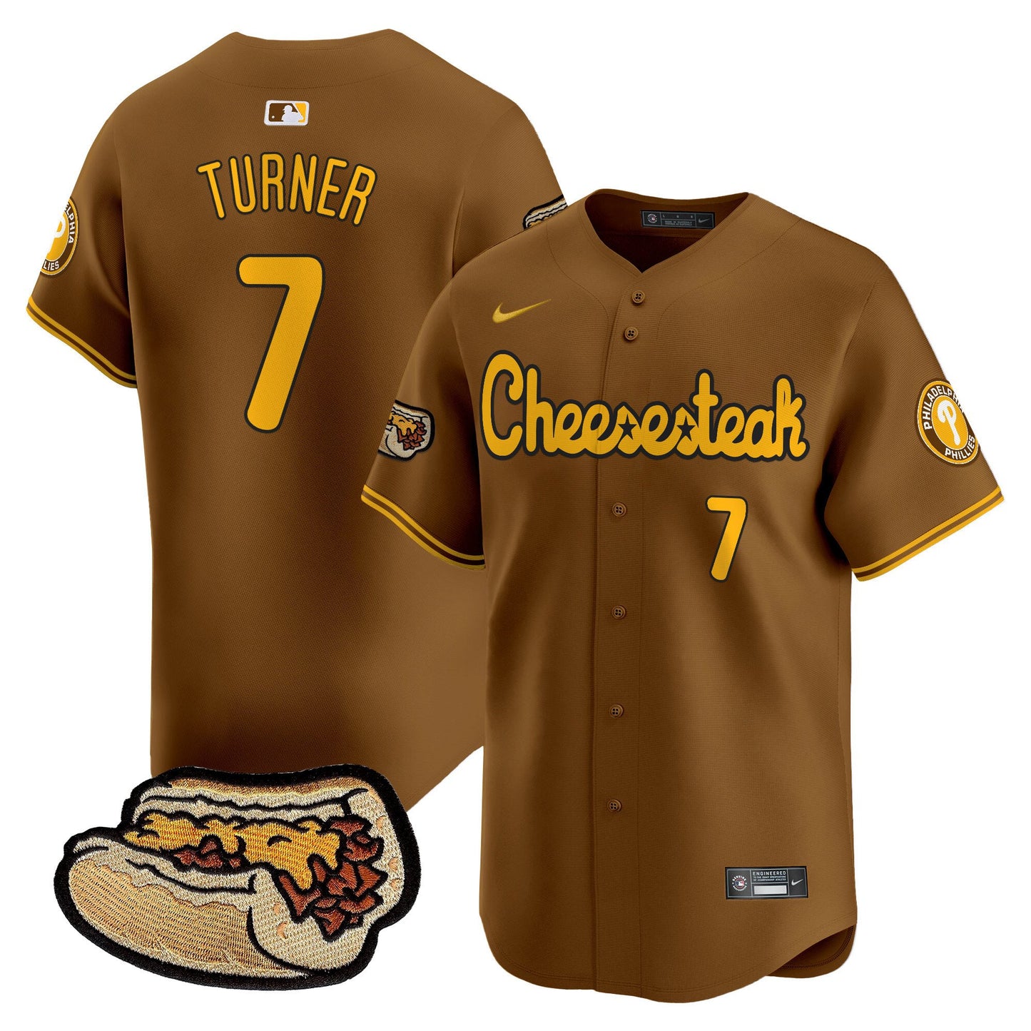 Phillies Cheesesteak Vapor Premier Limited Jersey - All Stitched
