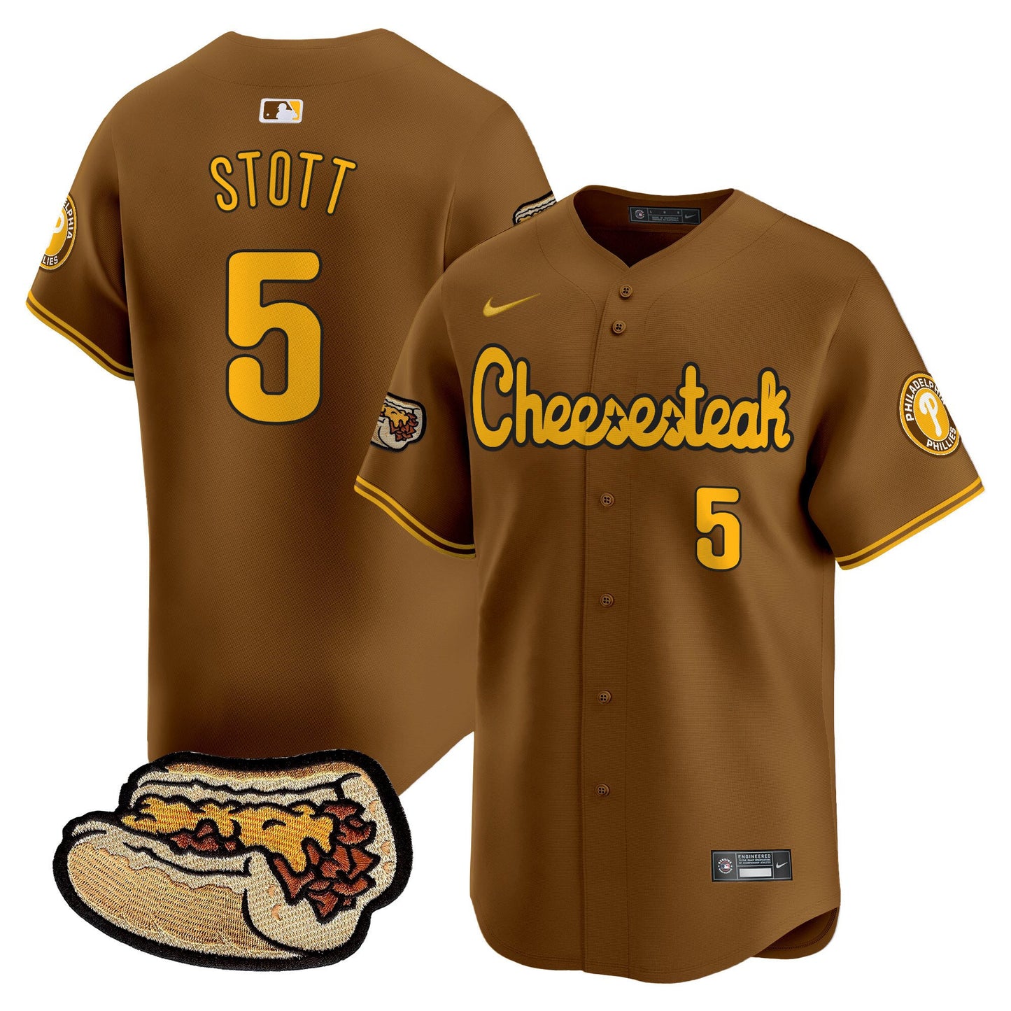 Phillies Cheesesteak Vapor Premier Limited Jersey - All Stitched