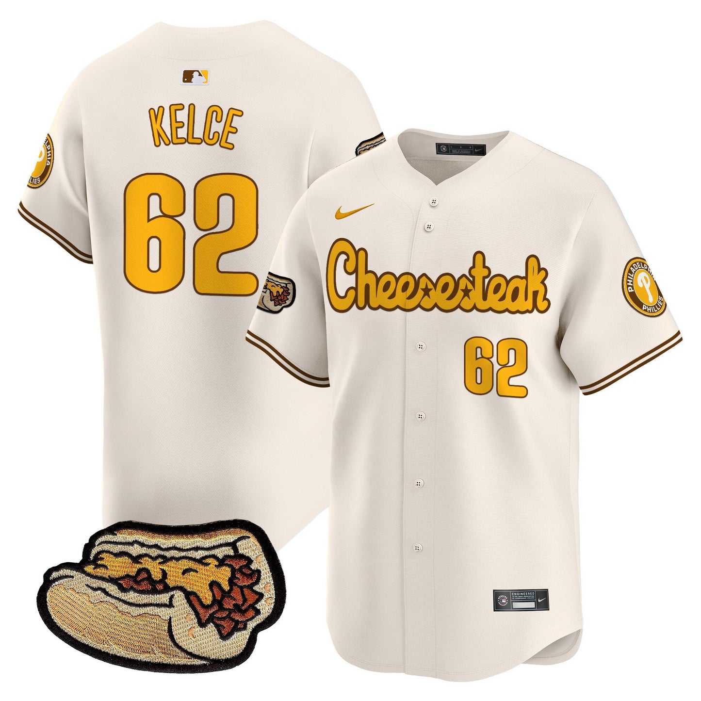 Phillies Cheesesteak Vapor Premier Limited Jersey - All Stitched