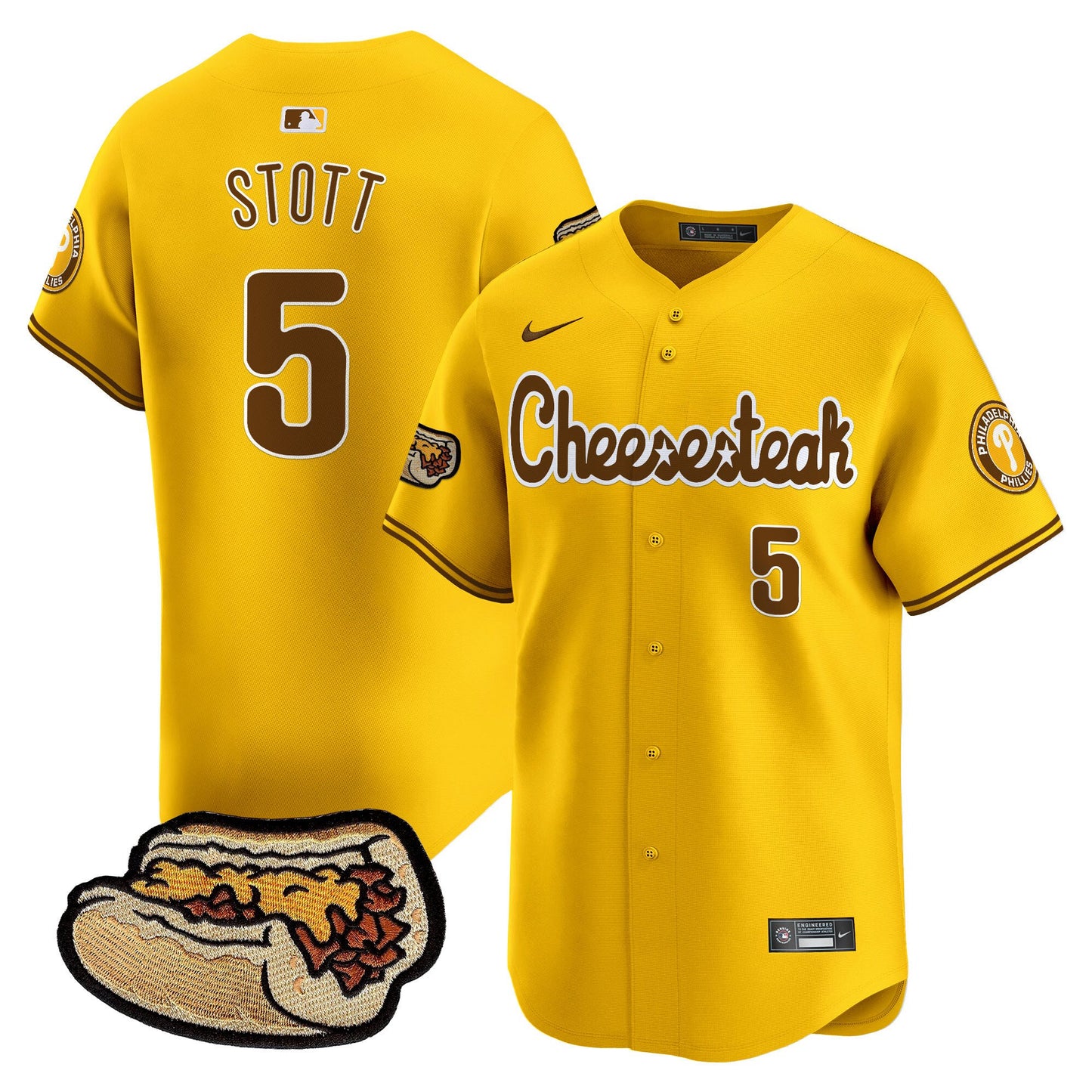 Phillies Cheesesteak Vapor Premier Limited Jersey - All Stitched