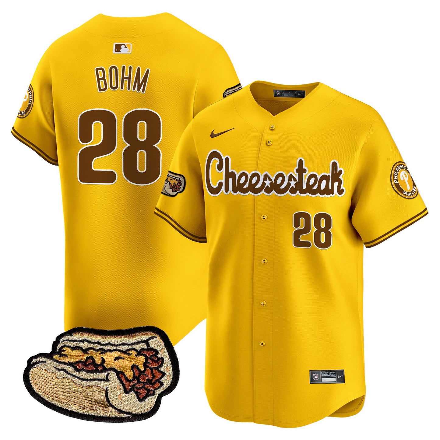Phillies Cheesesteak Vapor Premier Limited Jersey - All Stitched