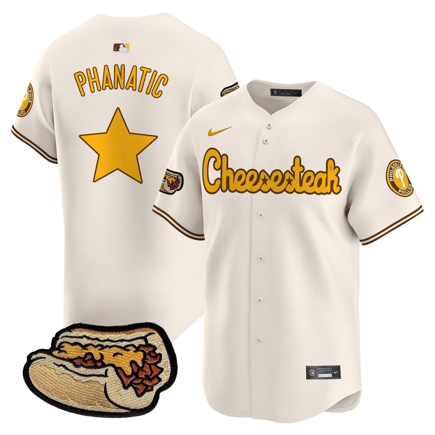 Phillies Cheesesteak Vapor Premier Limited Jersey - All Stitched