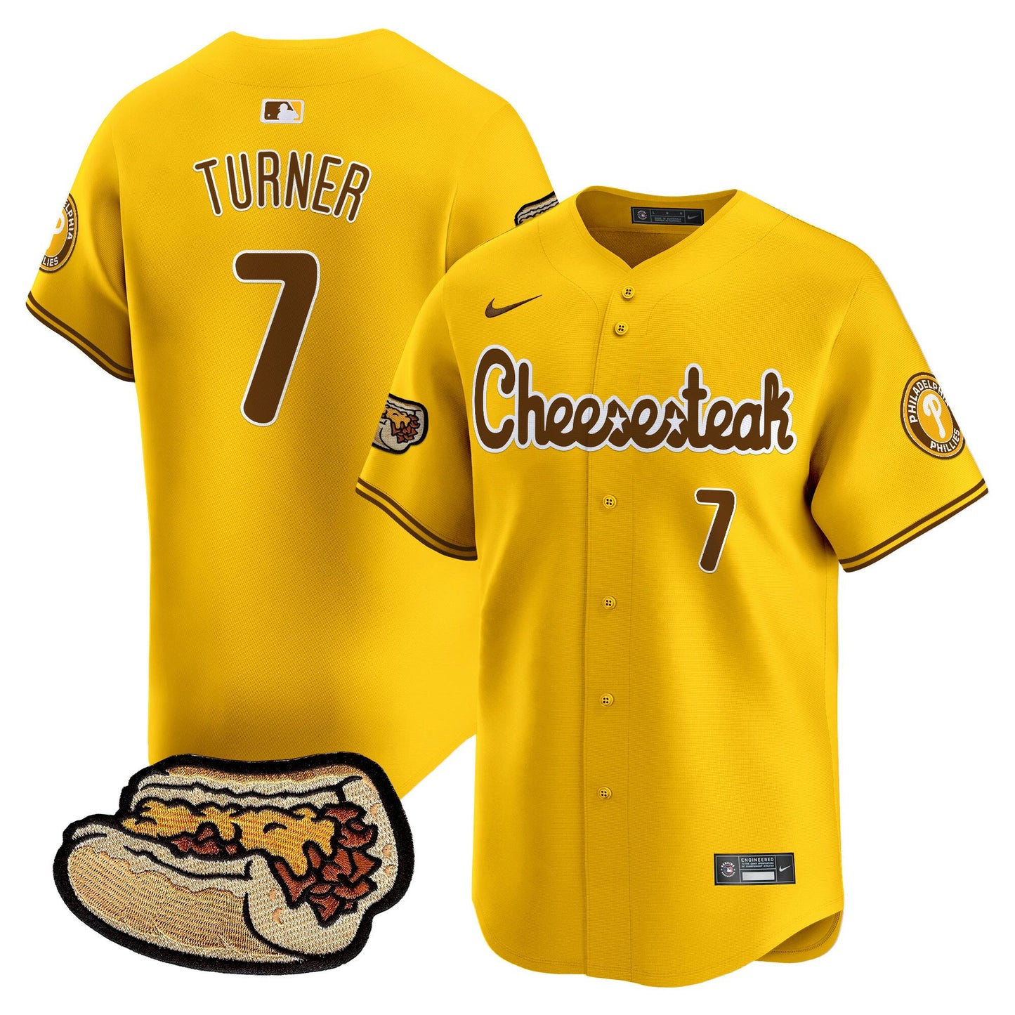 Phillies Cheesesteak Vapor Premier Limited Jersey - All Stitched