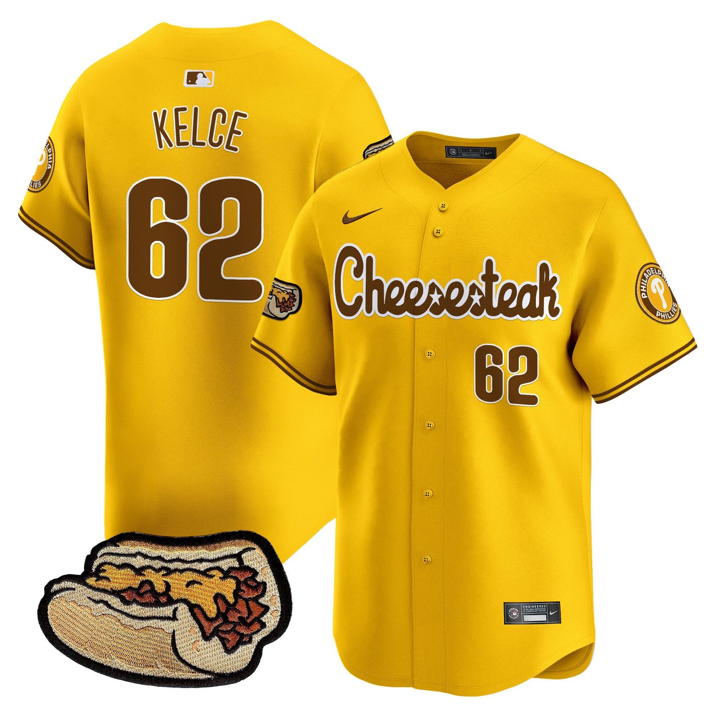 Phillies Cheesesteak Vapor Premier Limited Jersey - All Stitched