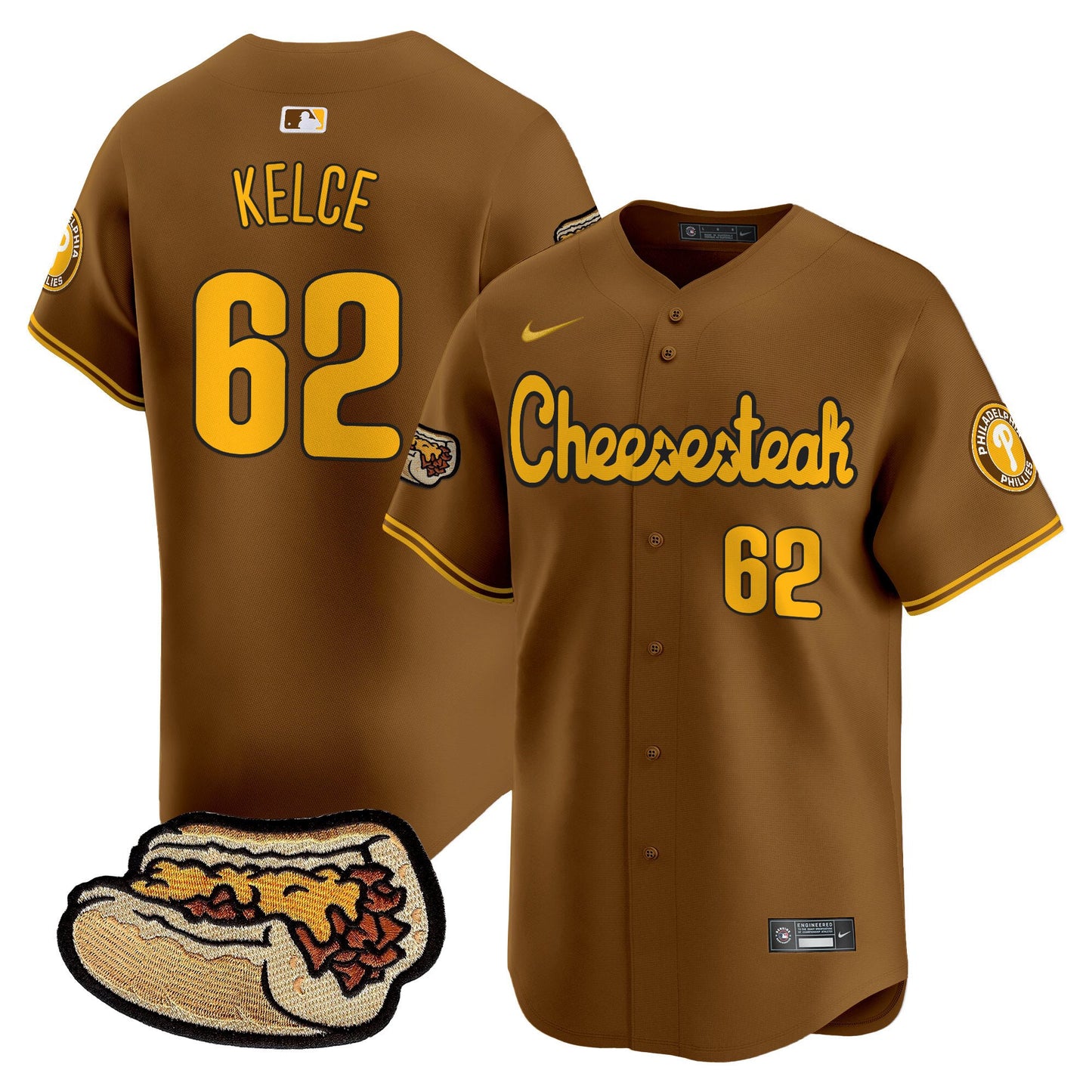 Phillies Cheesesteak Vapor Premier Limited Jersey - All Stitched