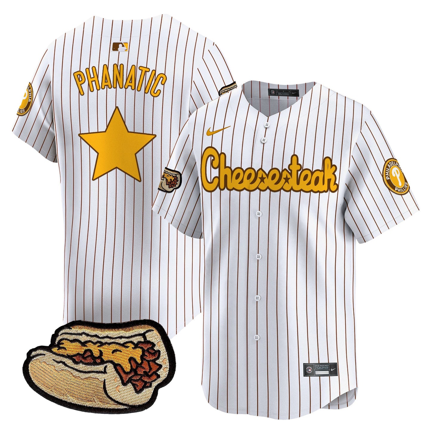 Phillies Cheesesteak Vapor Premier Limited Jersey - All Stitched