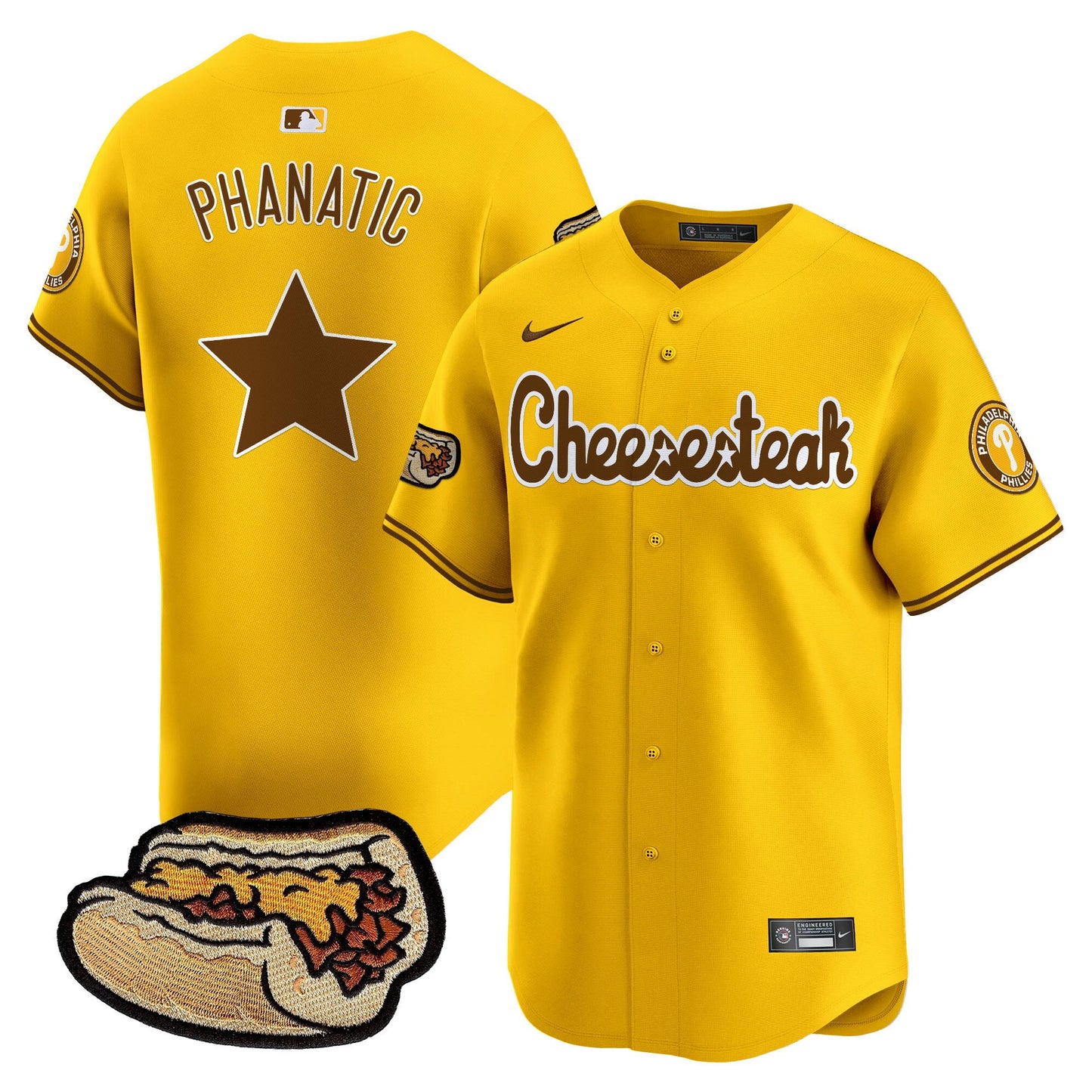 Phillies Cheesesteak Vapor Premier Limited Jersey - All Stitched