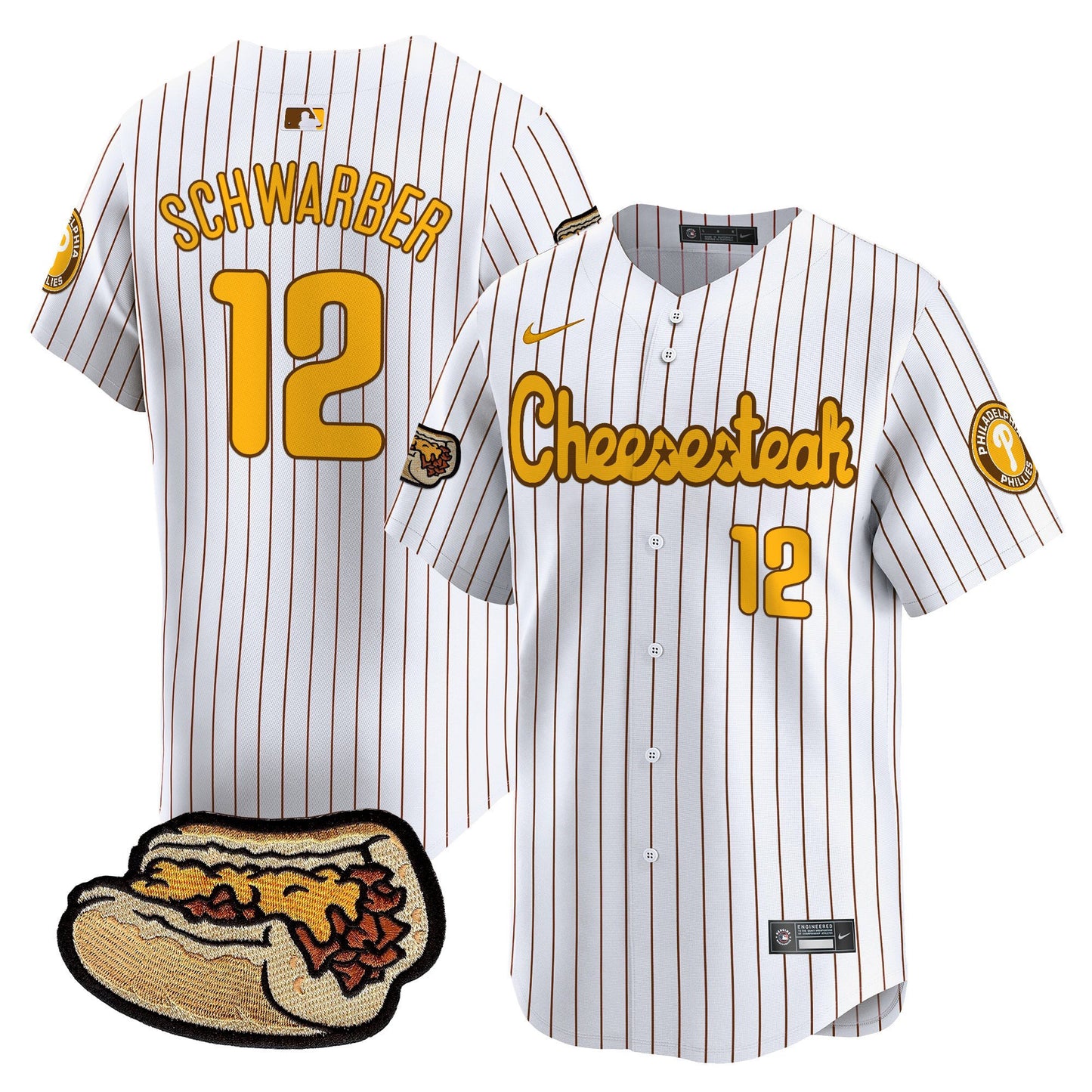 Phillies Cheesesteak Vapor Premier Limited Jersey - All Stitched
