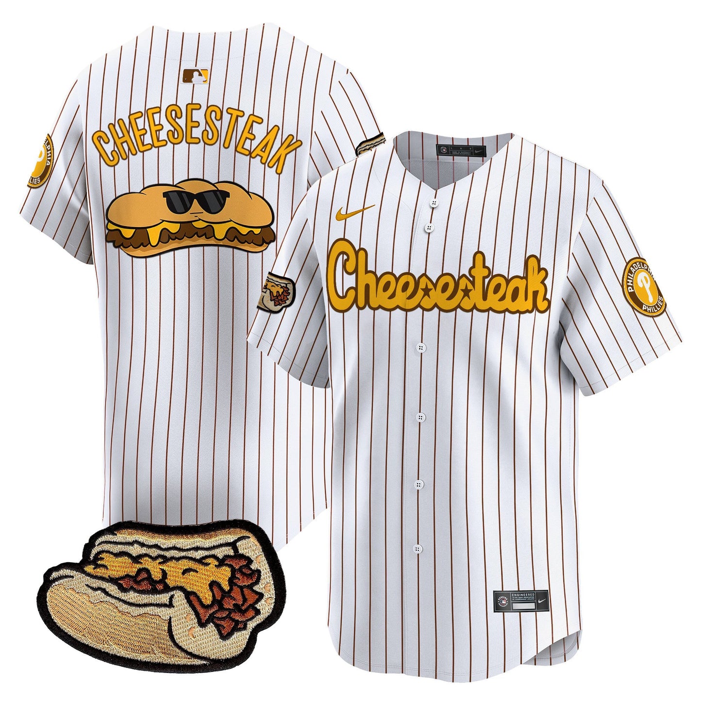 Phillies Cheesesteak Vapor Premier Limited Jersey - All Stitched
