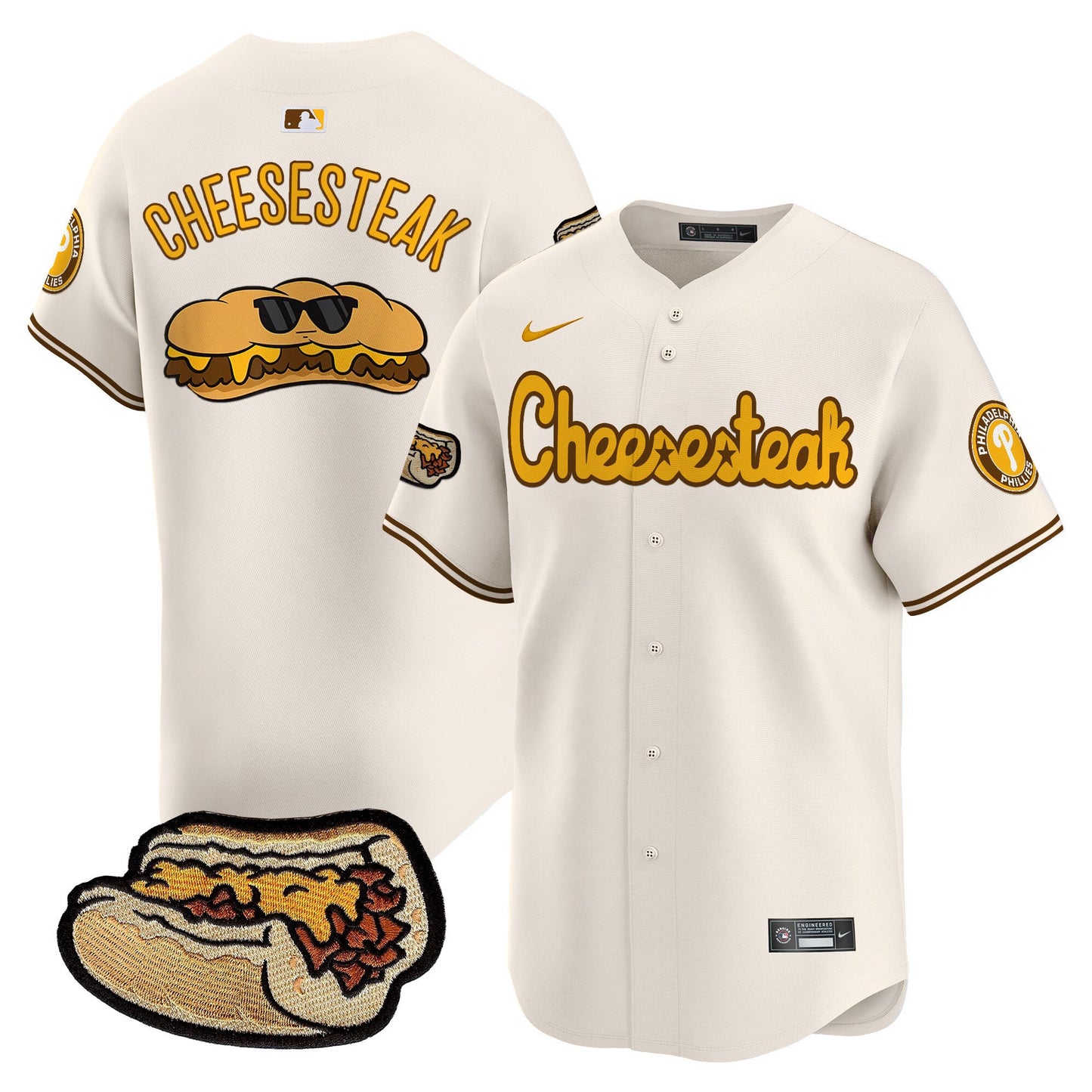 Phillies Cheesesteak Vapor Premier Limited Jersey - All Stitched