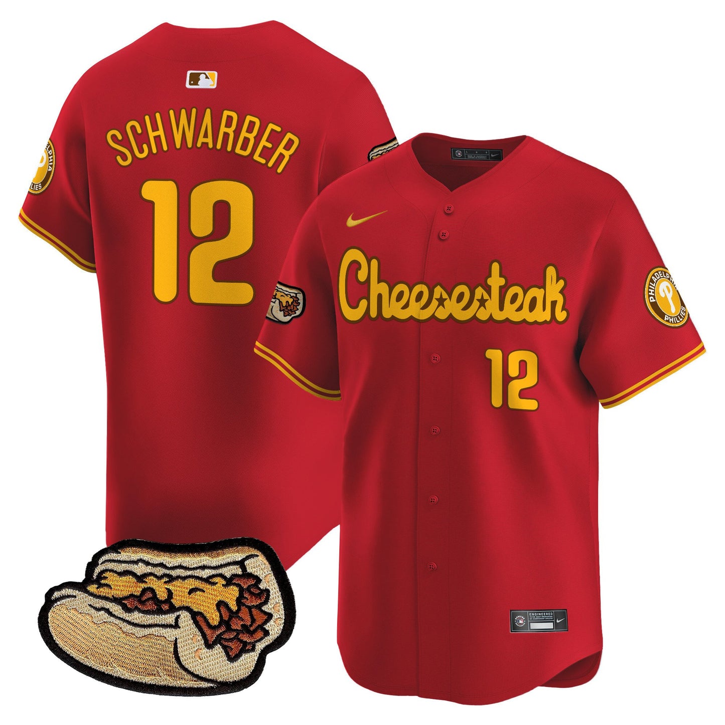 Phillies Cheesesteak Vapor Premier Limited Jersey - All Stitched