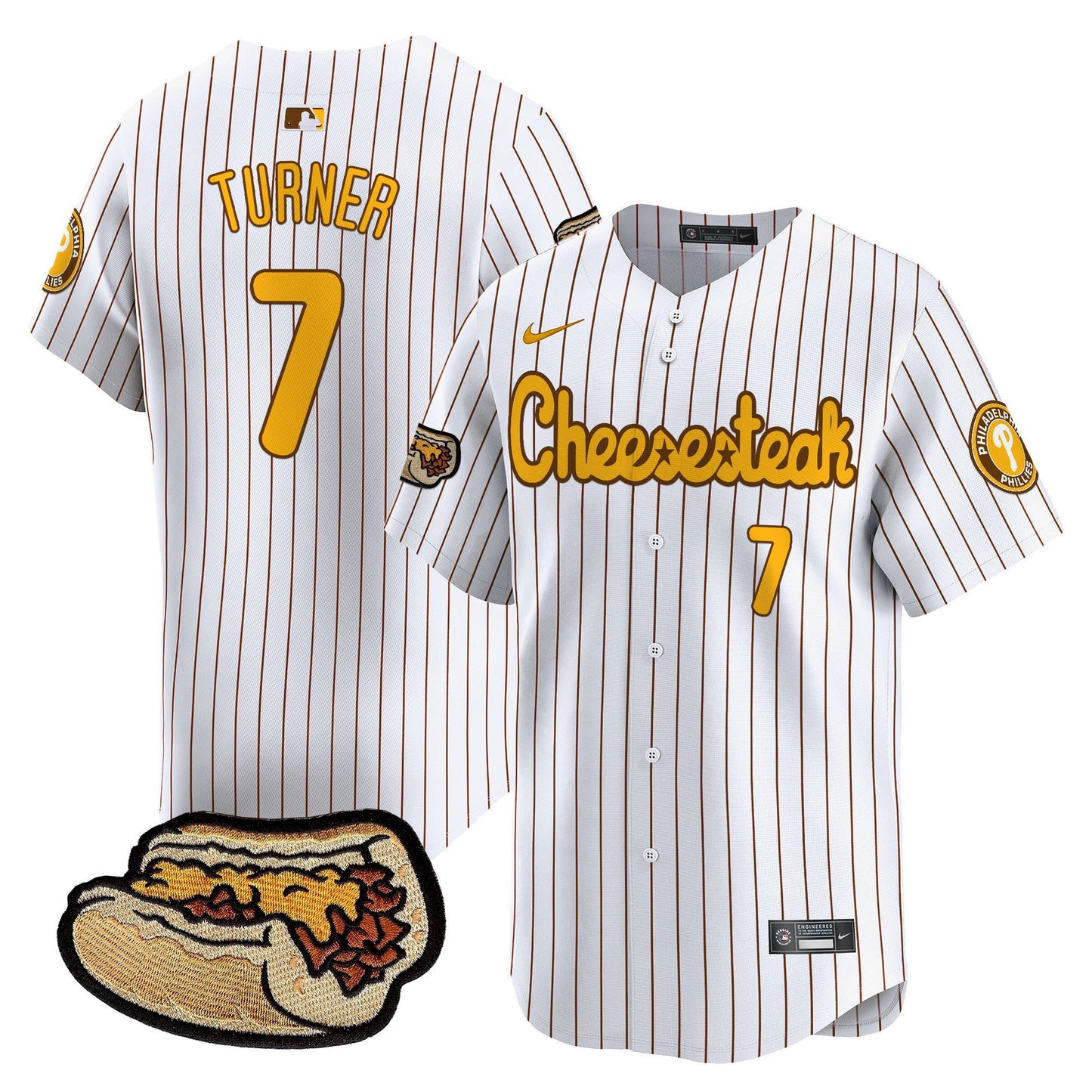 Phillies Cheesesteak Vapor Premier Limited Jersey - All Stitched