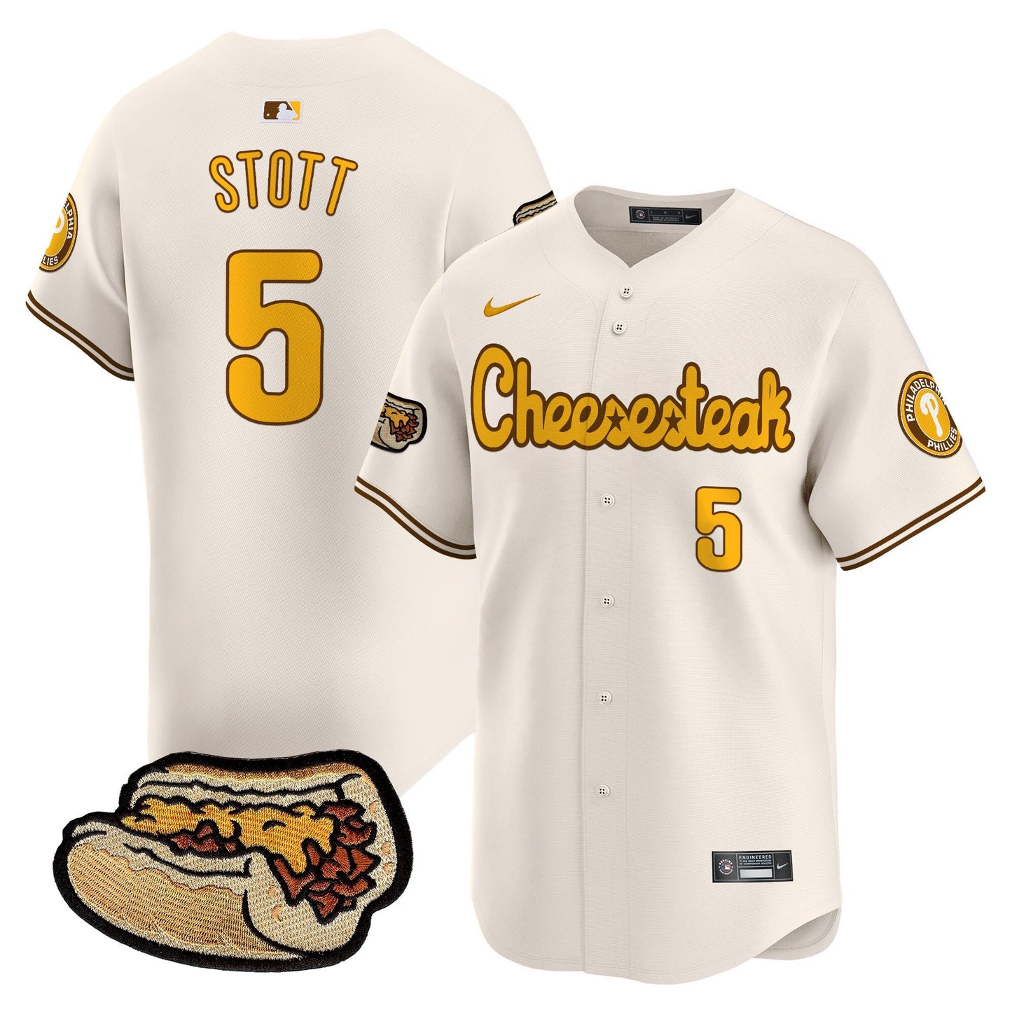 Phillies Cheesesteak Vapor Premier Limited Jersey - All Stitched
