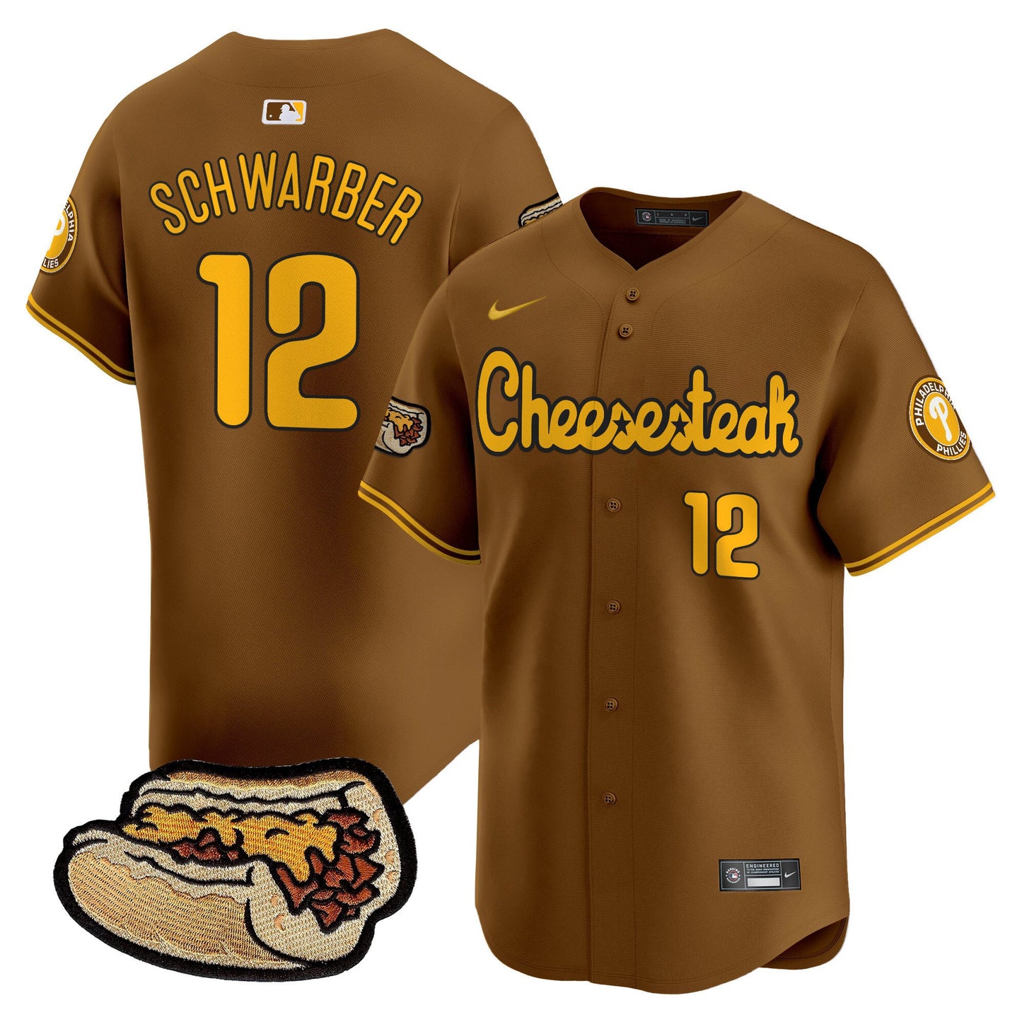 Phillies Cheesesteak Vapor Premier Limited Jersey - All Stitched